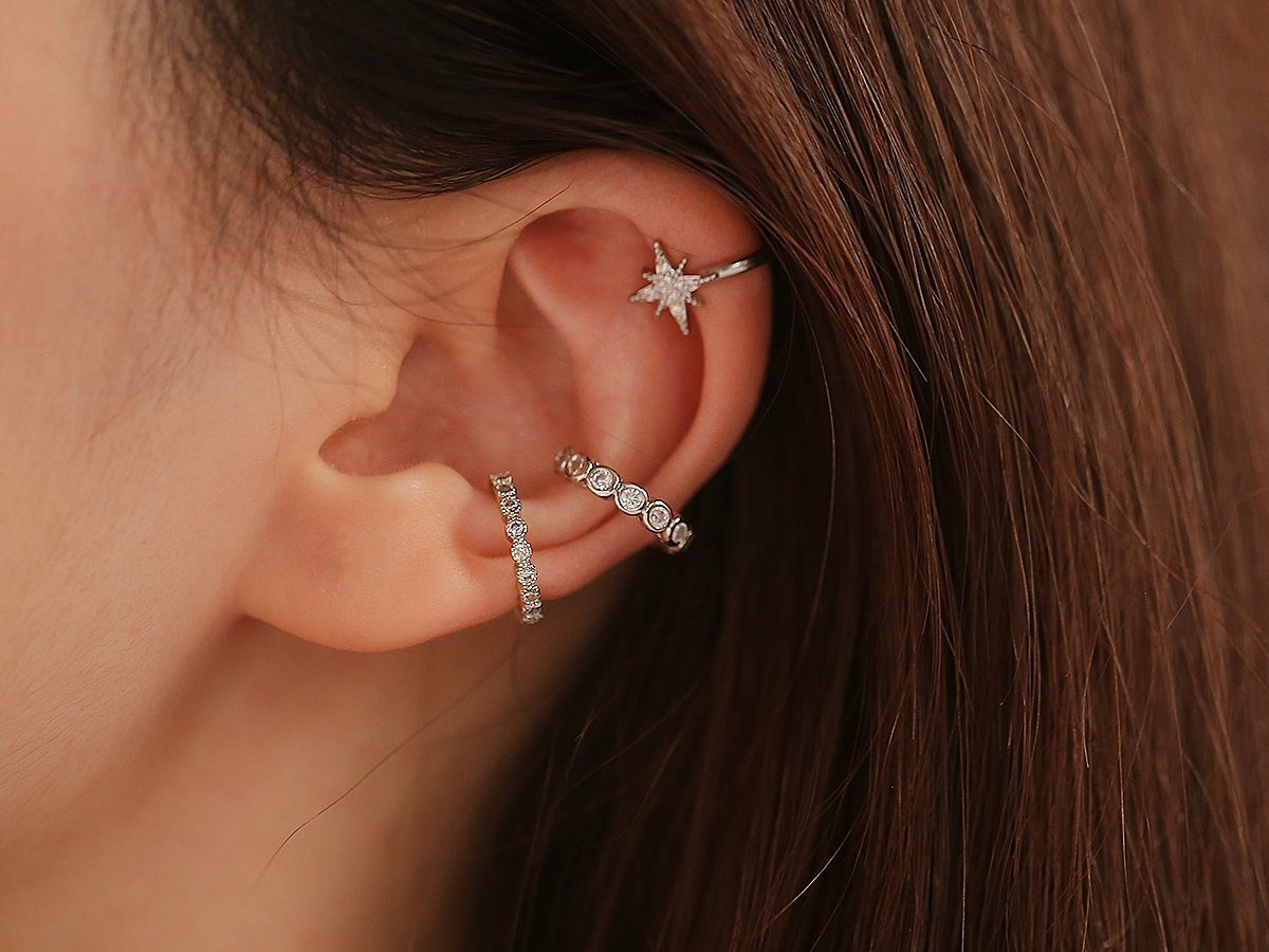 Eyecatcher Ohrklemme 3er Set Ohrklemmen Fake Piercings (Set)