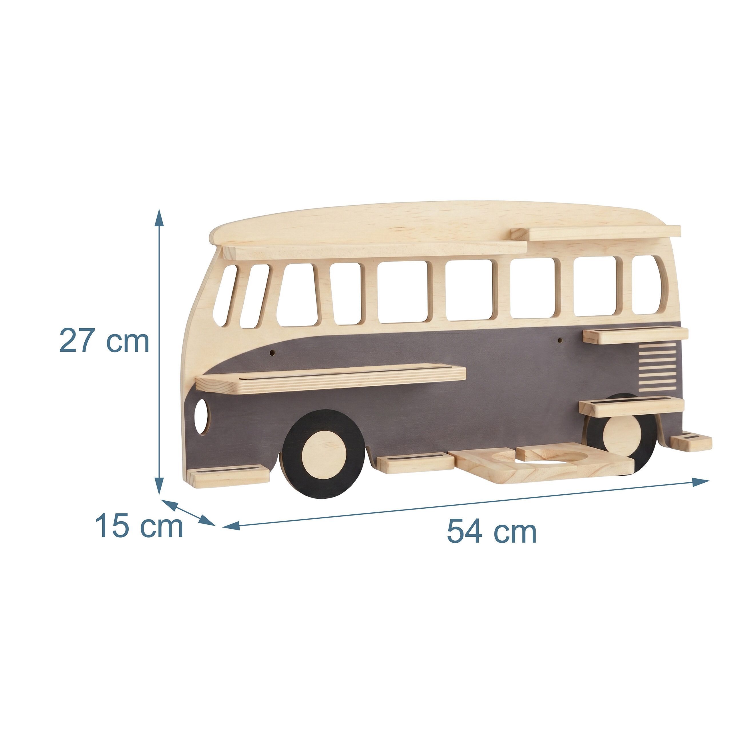 relaxdays Kinderregal Toniebox Regal Bus, 1-tlg. – Bild 4 von 5
