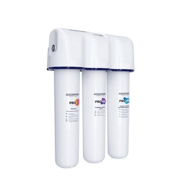 Aquintos Wasseraufbereitung Untertisch-Trinkwassersystem PRO100-HFM Umkehrosmoseanlage, Mit Keimsperre und Remineralisierung
