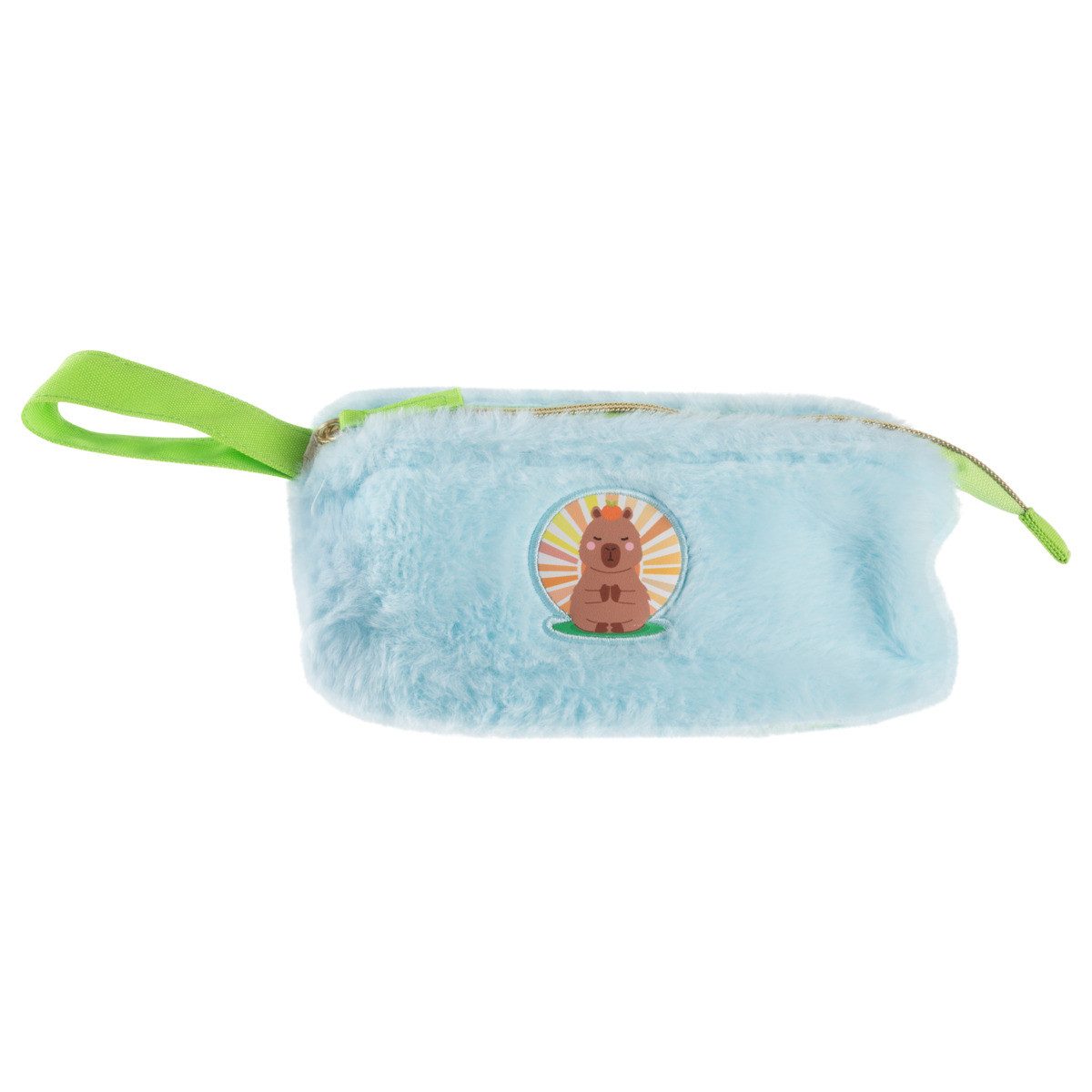 Idena Federmäppchen Idena Schlamper Fluffy Capybara blau 200x87x80mm mit Schlaufe