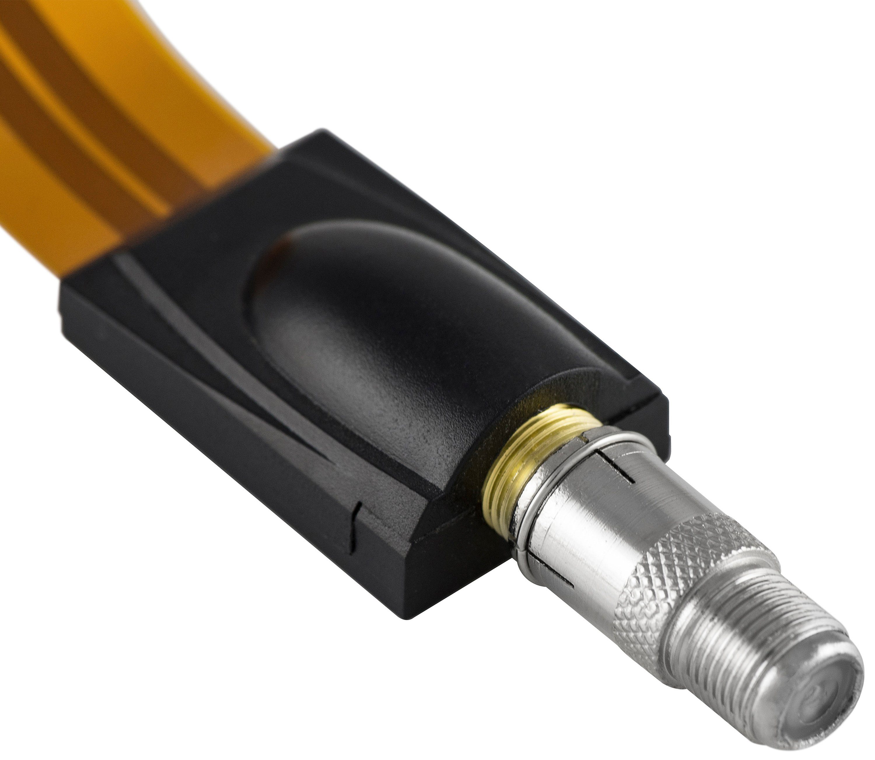 F-Buchse mit F-Quickstecker Kupplung SAT-Kabel, auf Silber Antennenkabel: Koaxialkabel F-Stecker und Coax Poppstar Schnellverbinder SAT für