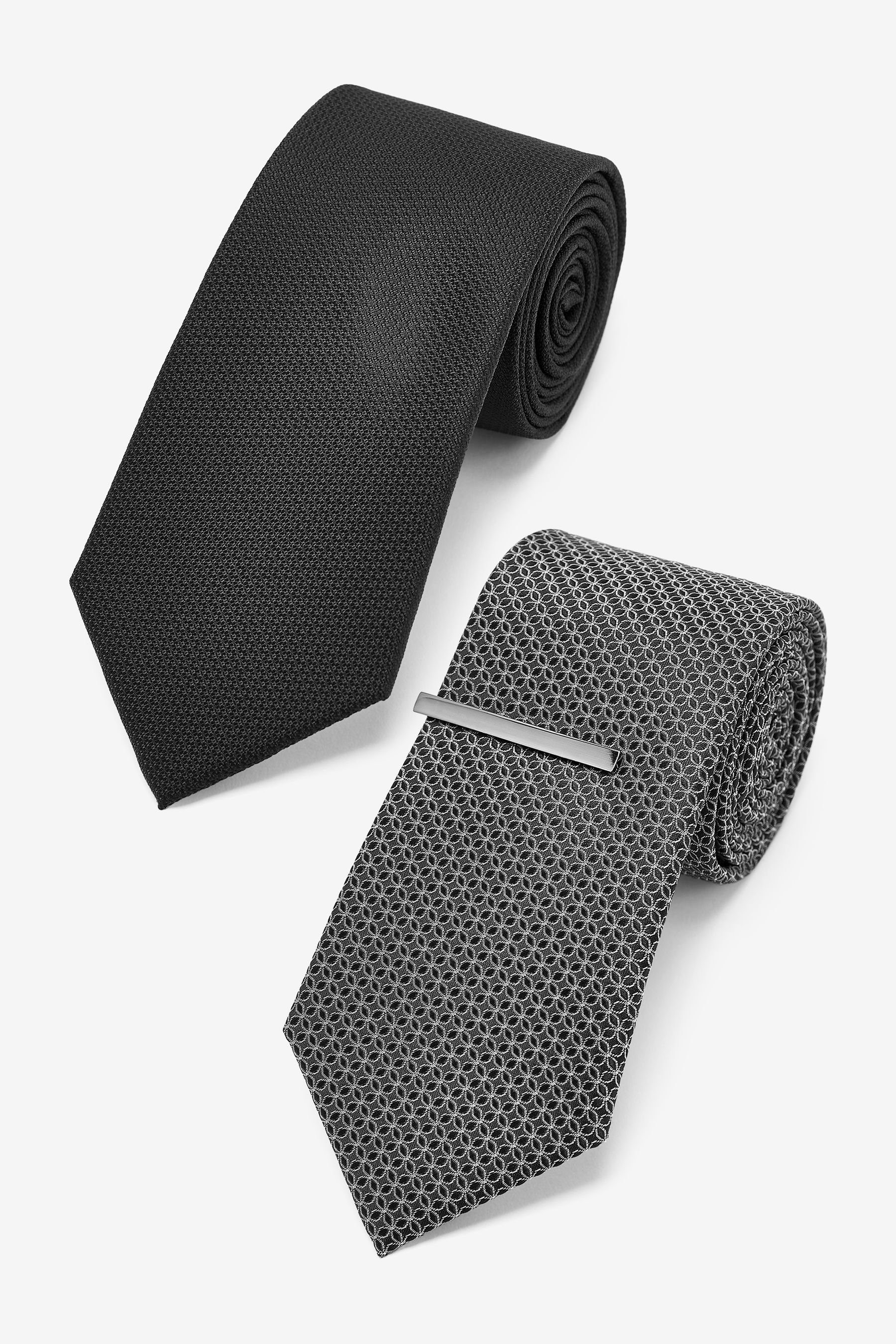 Next Krawatte Krawatten und Krawattenclips, 2er-Pack günstig online kaufen