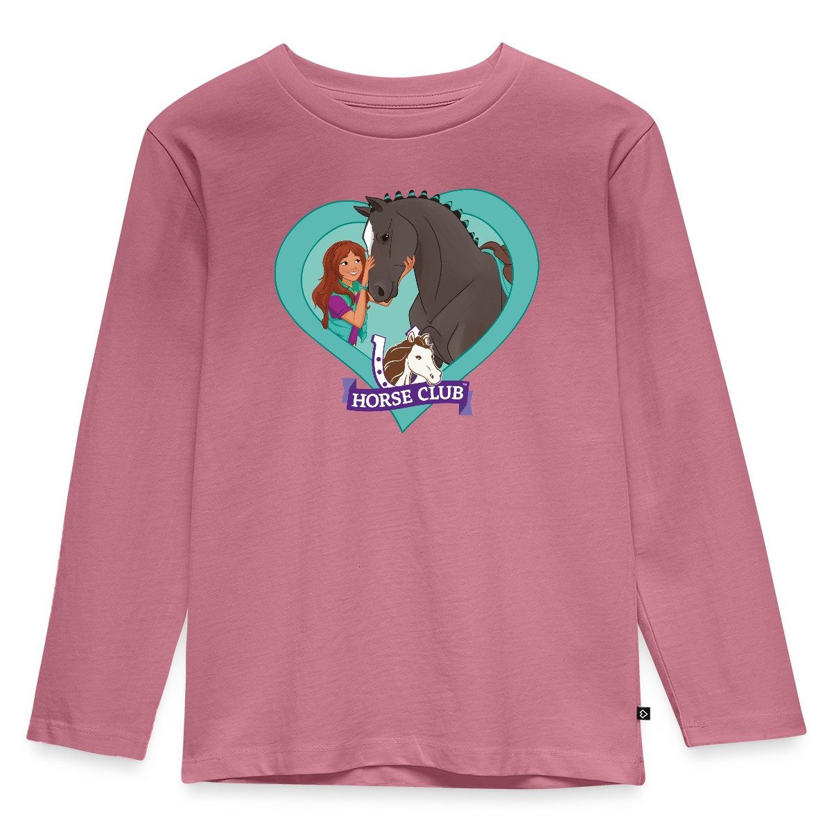 T-Shirt Schleich Horse Club Lisa & Storm Herzmotiv Kinder Premium Langarmshirt