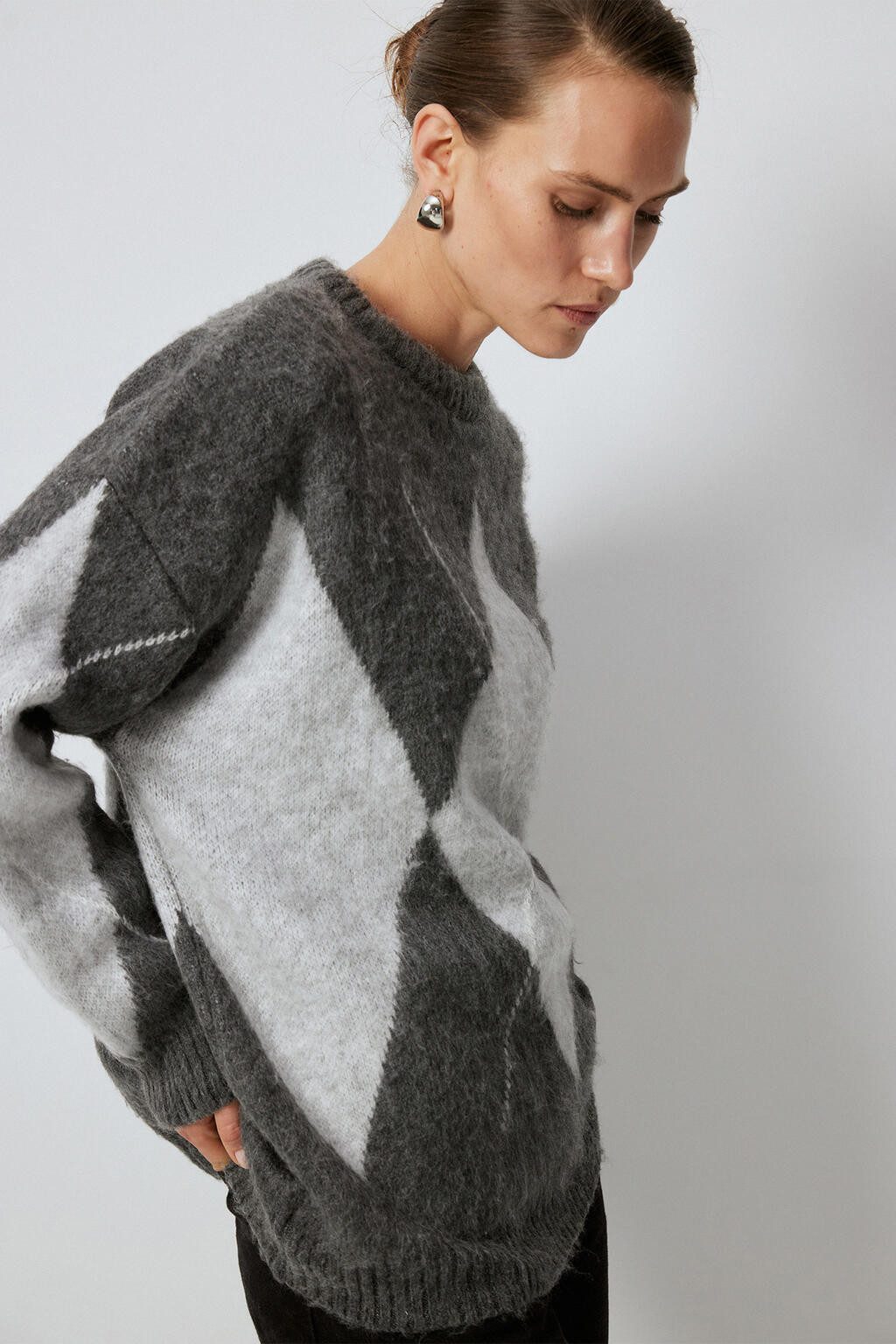 touche prive Sweatshirt STRICKPULLOVER MIT RAUTENMUSTER günstig online kaufen