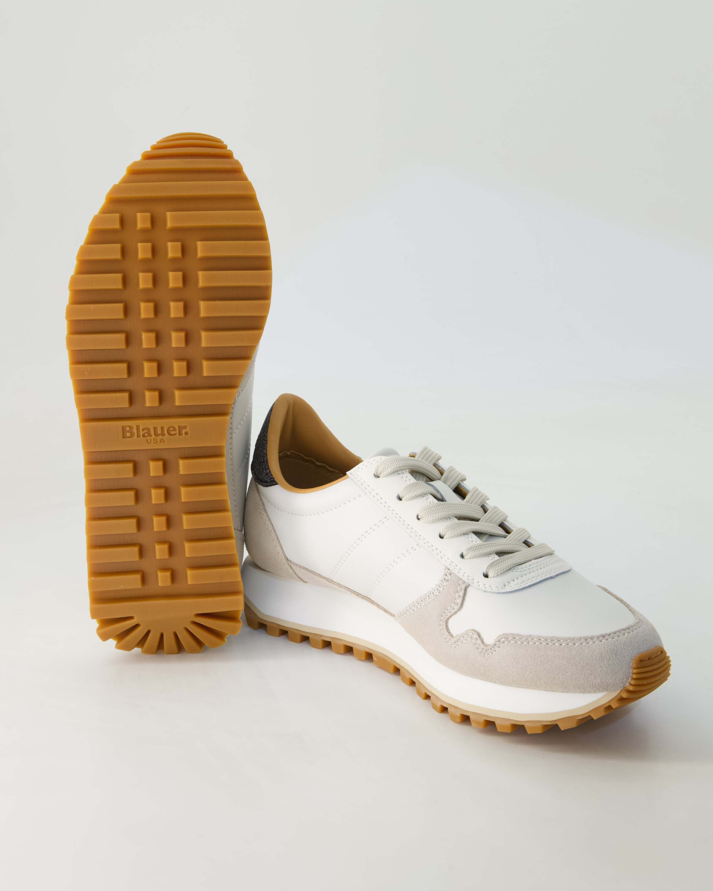 Blauer Millen Sneaker Obermaterial: Leder und Sonstiges Material