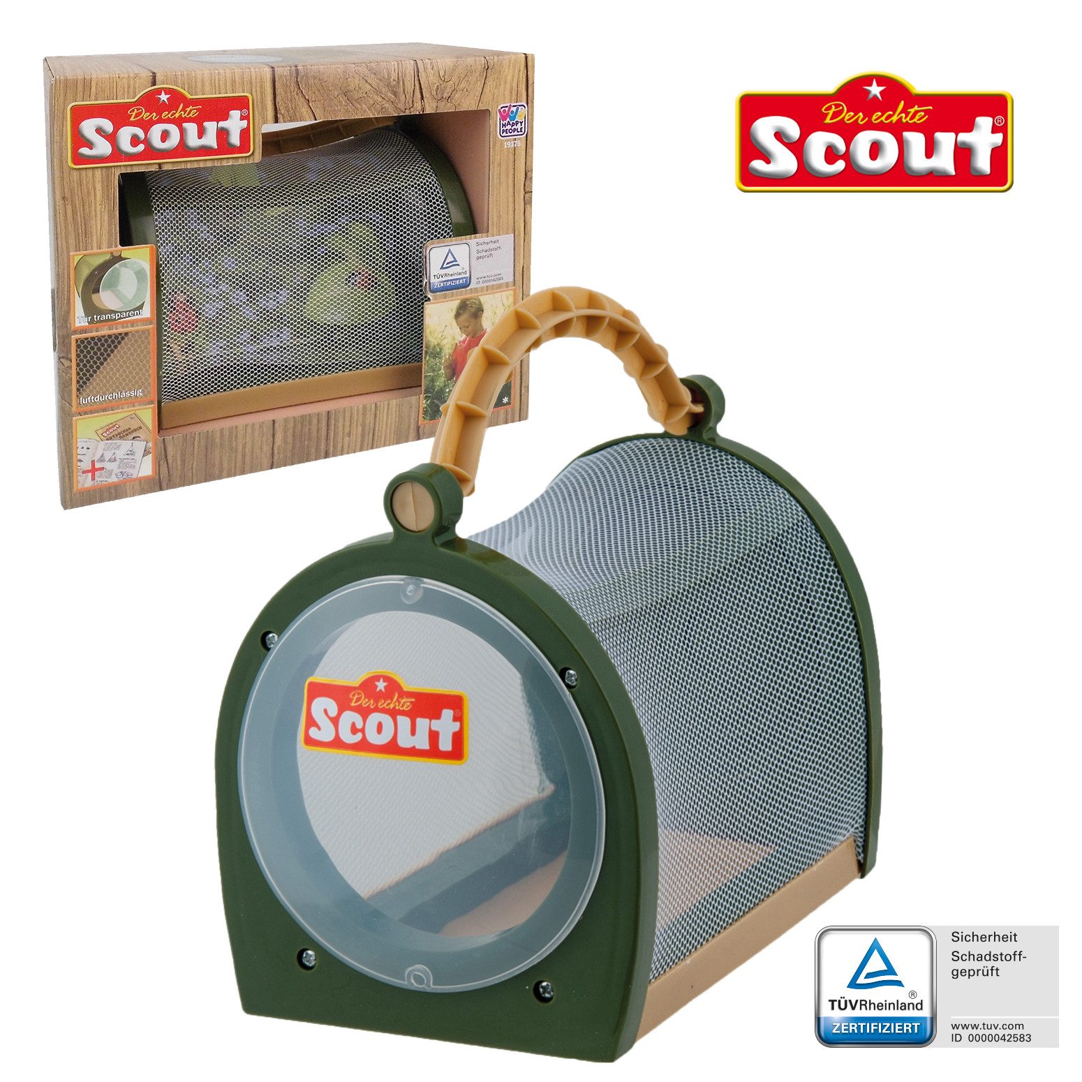 Insektenhotel Scout Insekten Beobachtungshaus grün/durchsichtig 12,5x15x11cm
