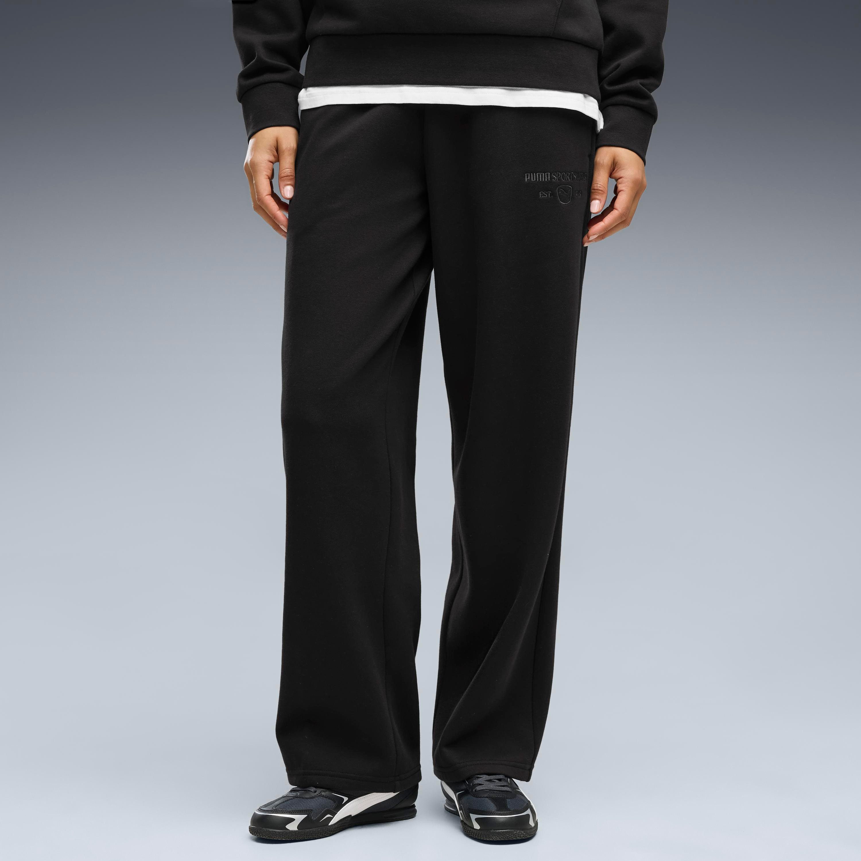 PUMA Trainingshose CLASS COMFORT STRAIGHT LEG PANTS FL mit normaler Leibhöhe, unifarben, Comfort Fit