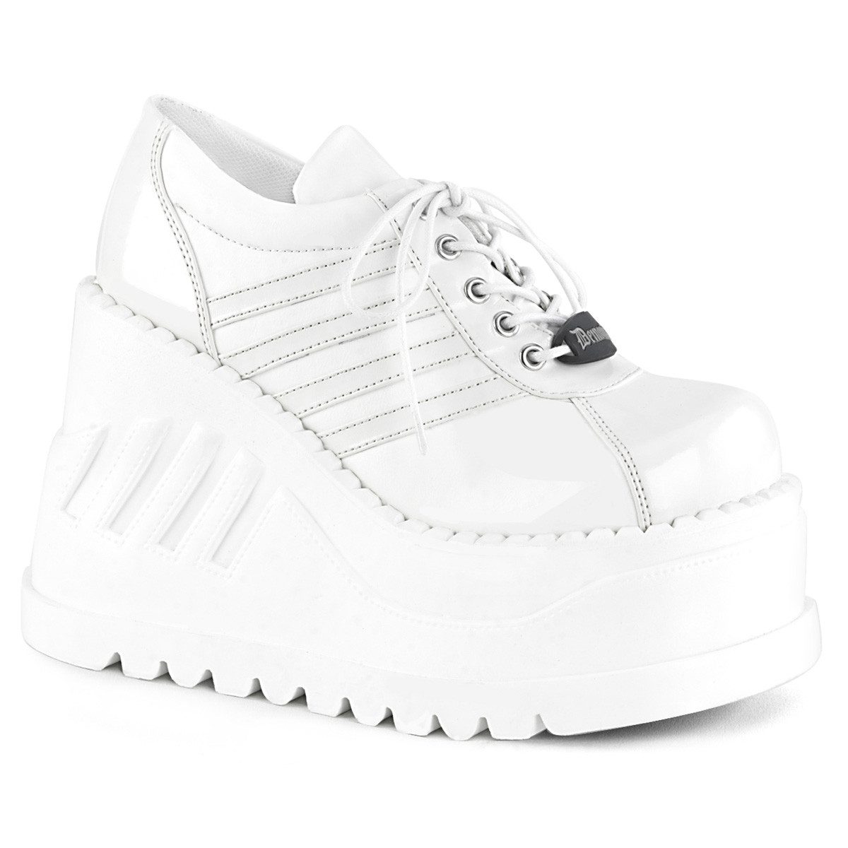 Auktion STOMP-08 Damenia Damen Keilplateau Oxford Schnürschuhe weiß La High-Heel-Stiefel
