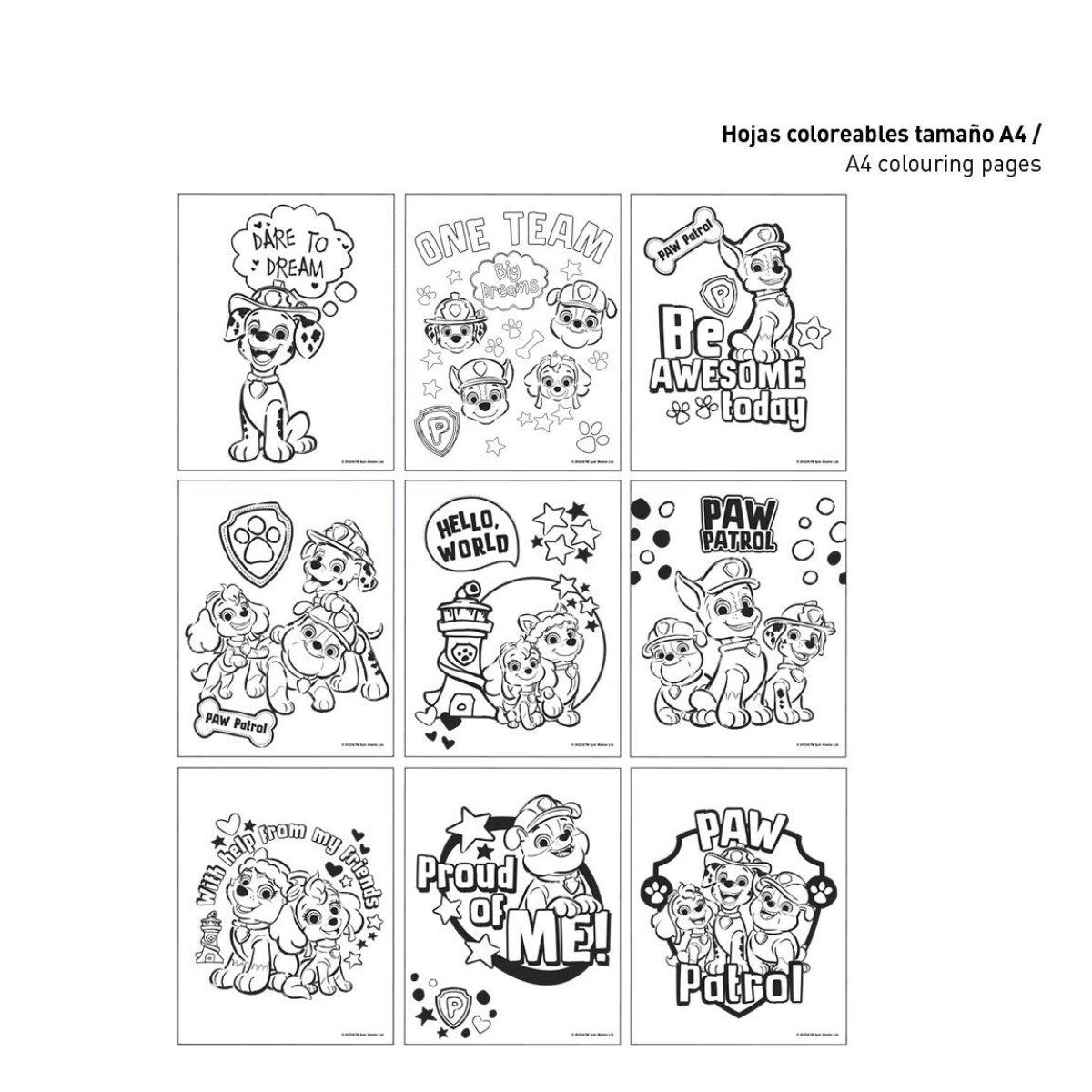 Cerda Bleistift PAW Patrol Schreibwaren-Set Ausmalbares Kreativset für Kinder, (Paw patrol), Mit PAW Patrol-Design