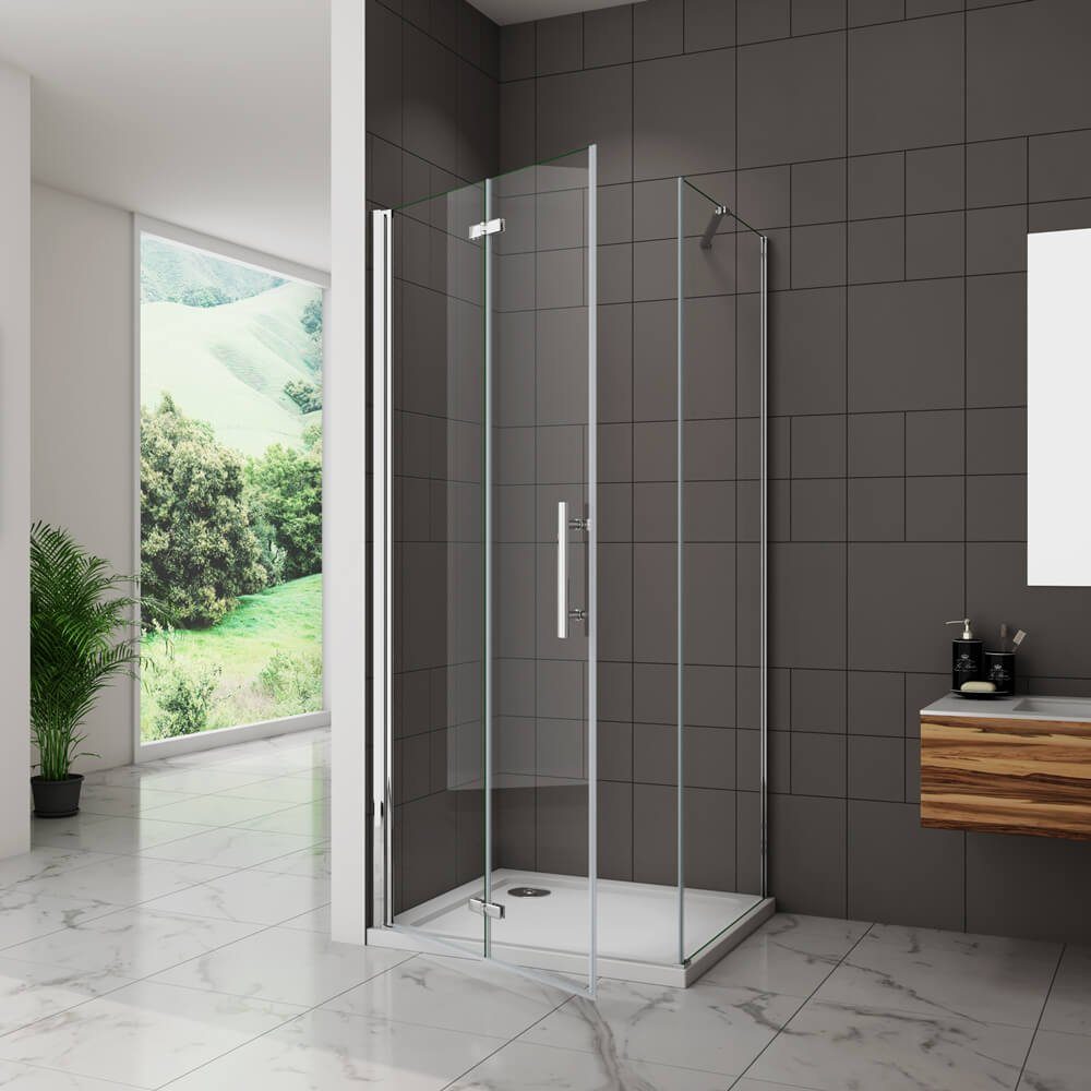 duschspa Eckdusche Nano Glas ESG Falttür günstig online kaufen