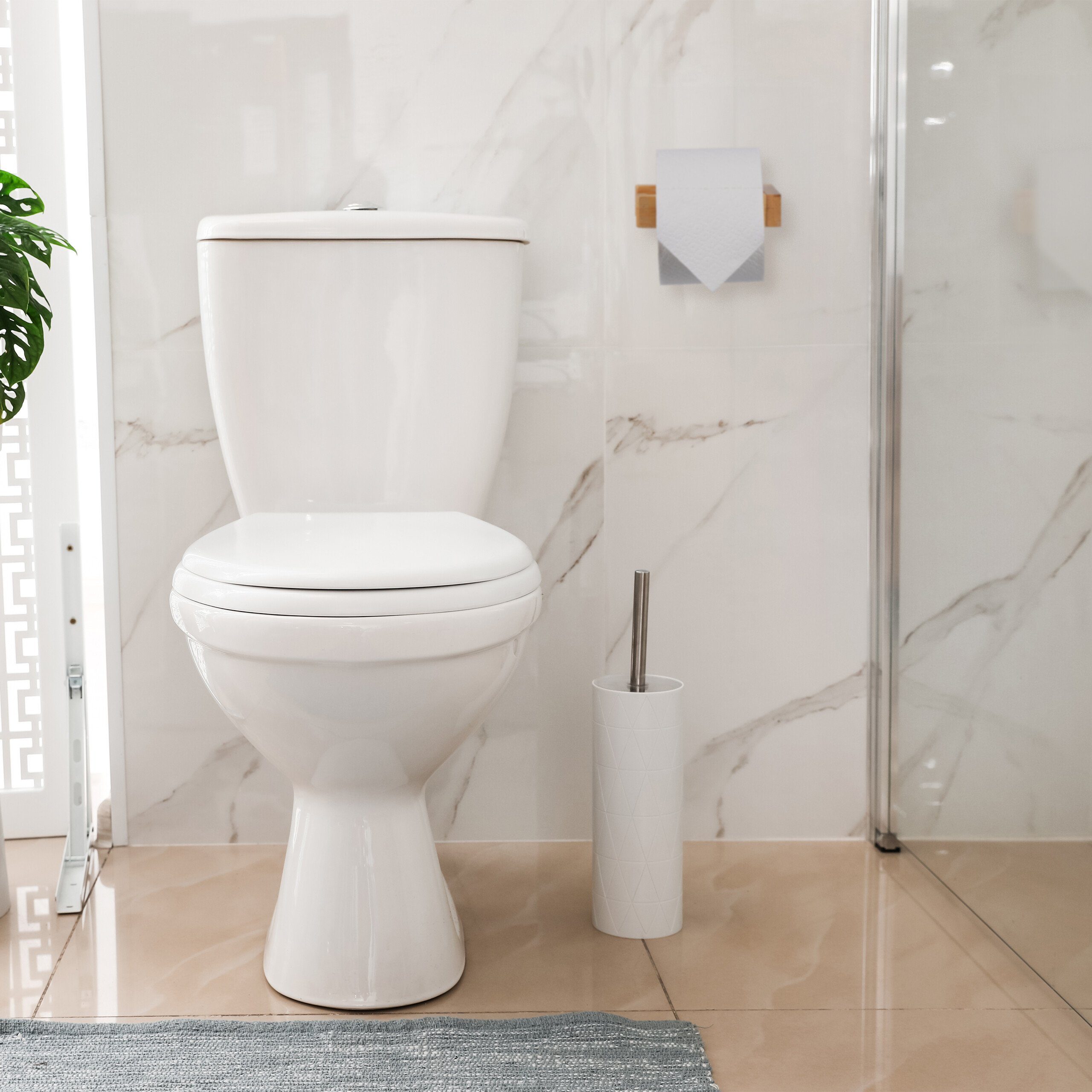 relaxdays Toilettenpapierhalter Bambus günstig online kaufen