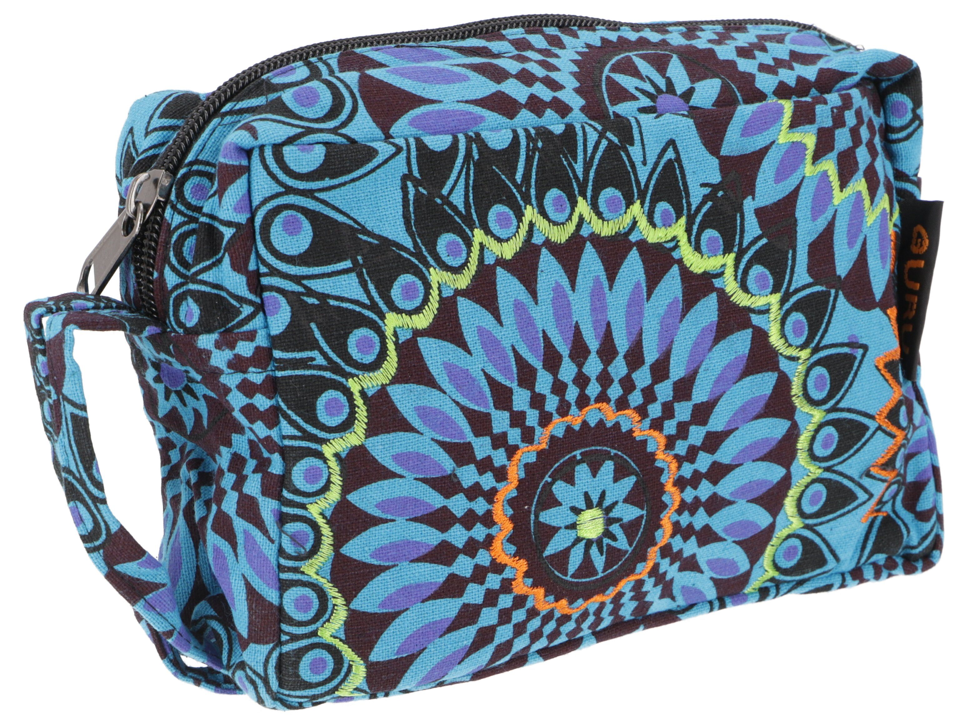 Guru-Shop Aufbewahrungstasche Boho Kosmetiktasche, Kramtäschchen aus Nepal -..
