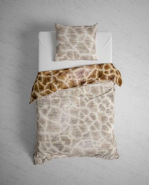 Bettwäsche Heckett & Lane, Heckett and Lane, Satin, 2 teilig, Giraffe