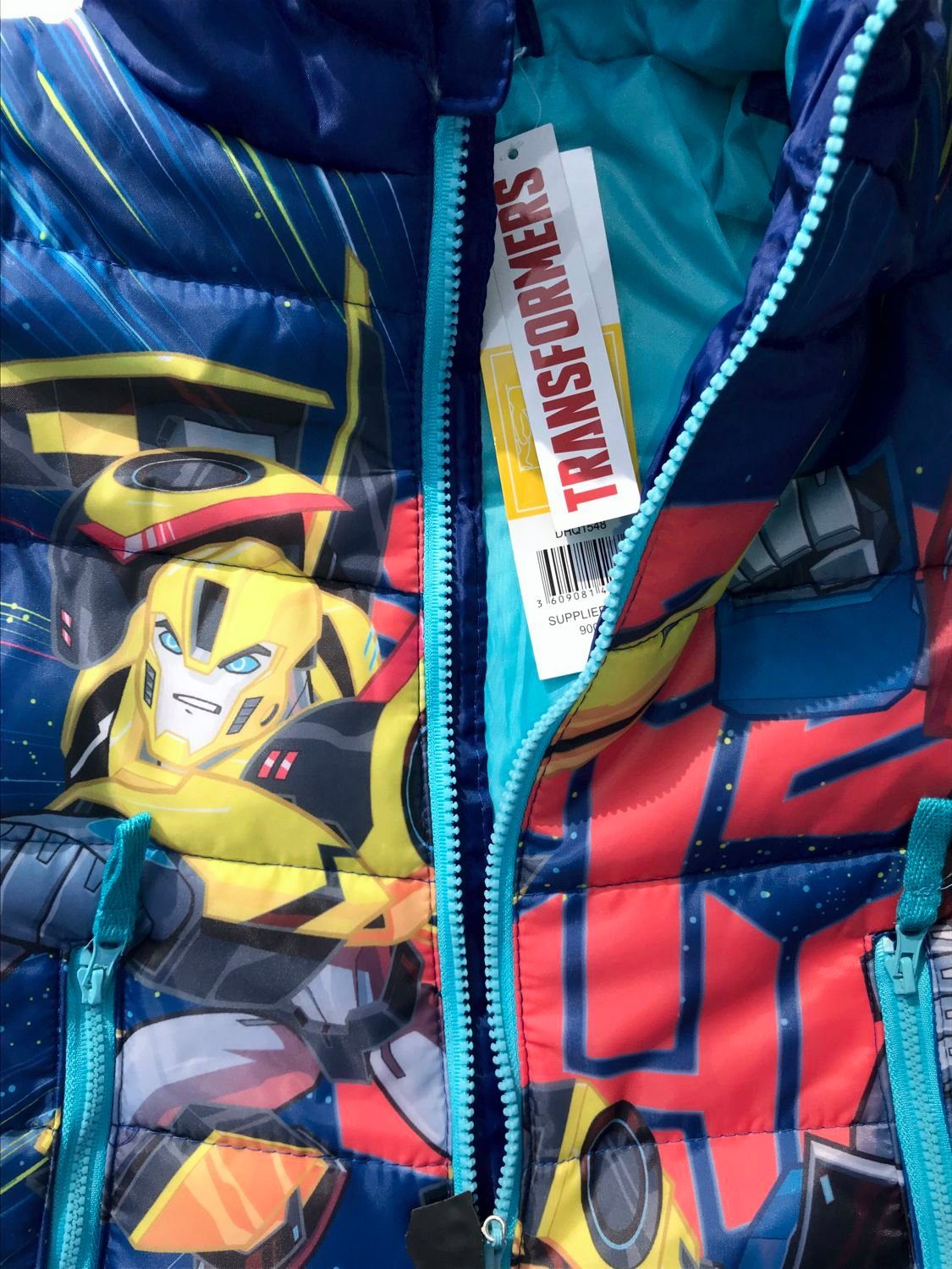 Transformers Winterjacke TRANSFORMERS Kinderjacke Jacke für Jungen in blau oder grau für Kinder 3 4 6 8 Jahre