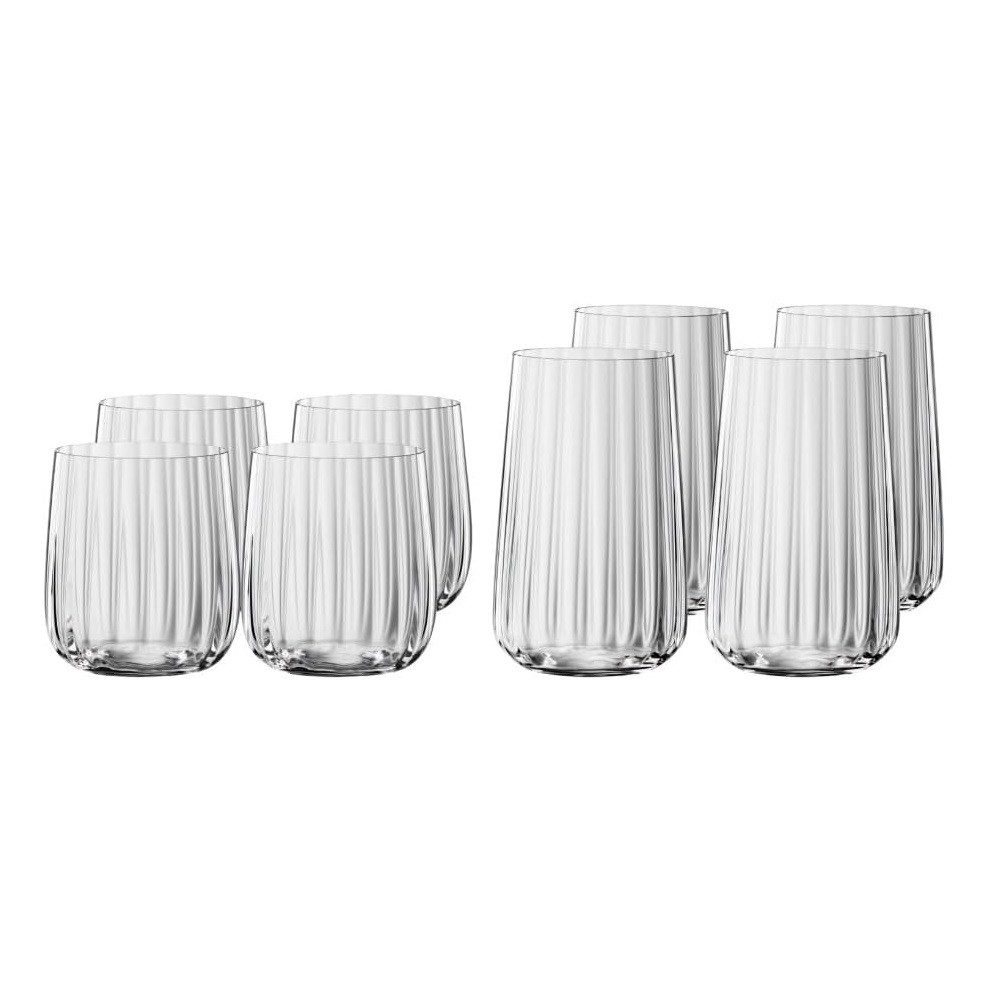 Longdrinkglas Spiegelau Lifestyle 4x Becher + 4x Longdrink Gläser