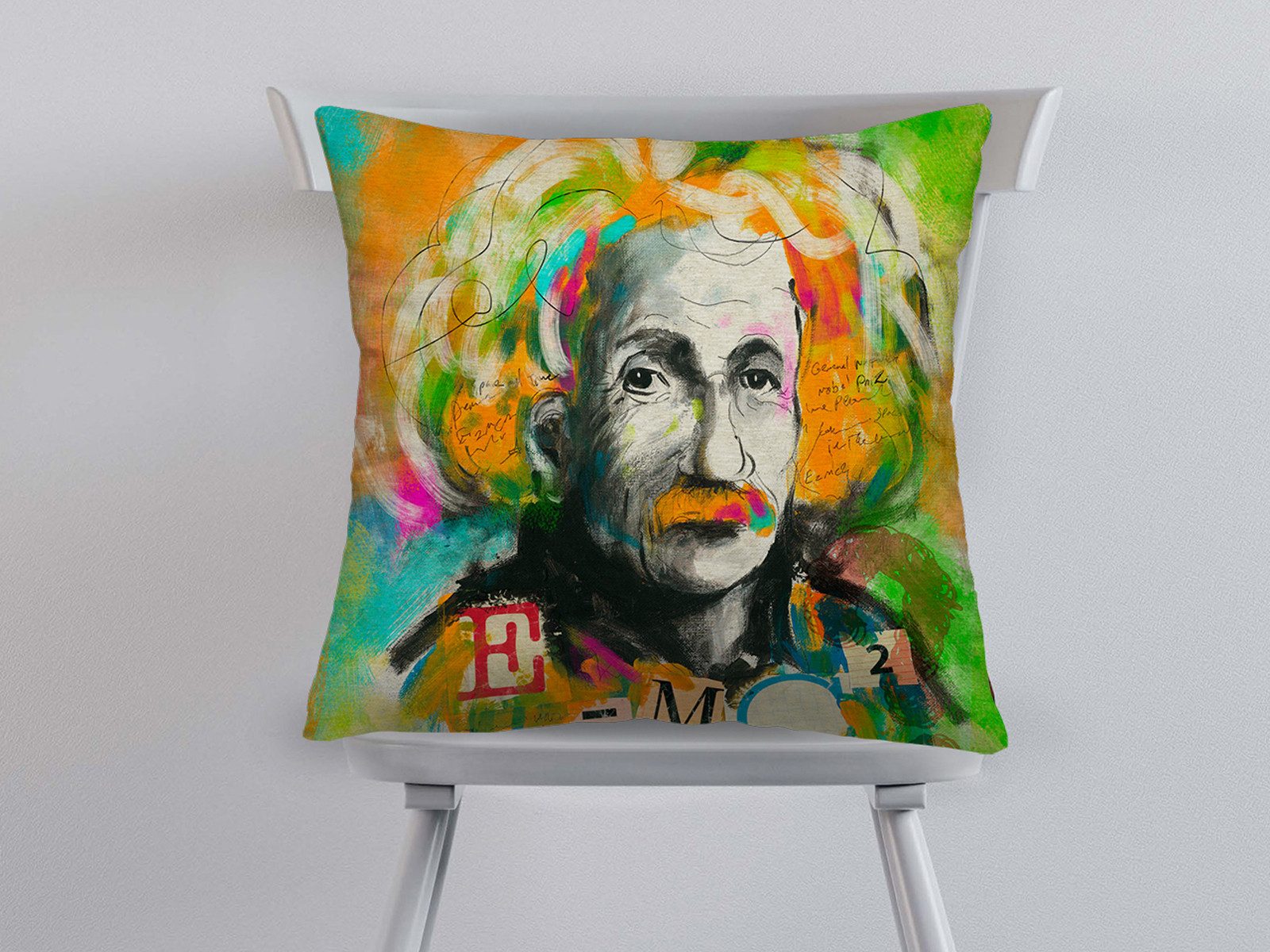 beties Kissenhülle POP-Collection, (1 Stück), Wende-Kissenhülle Einstein POP-ART Graffiti ca. 45x45 cm