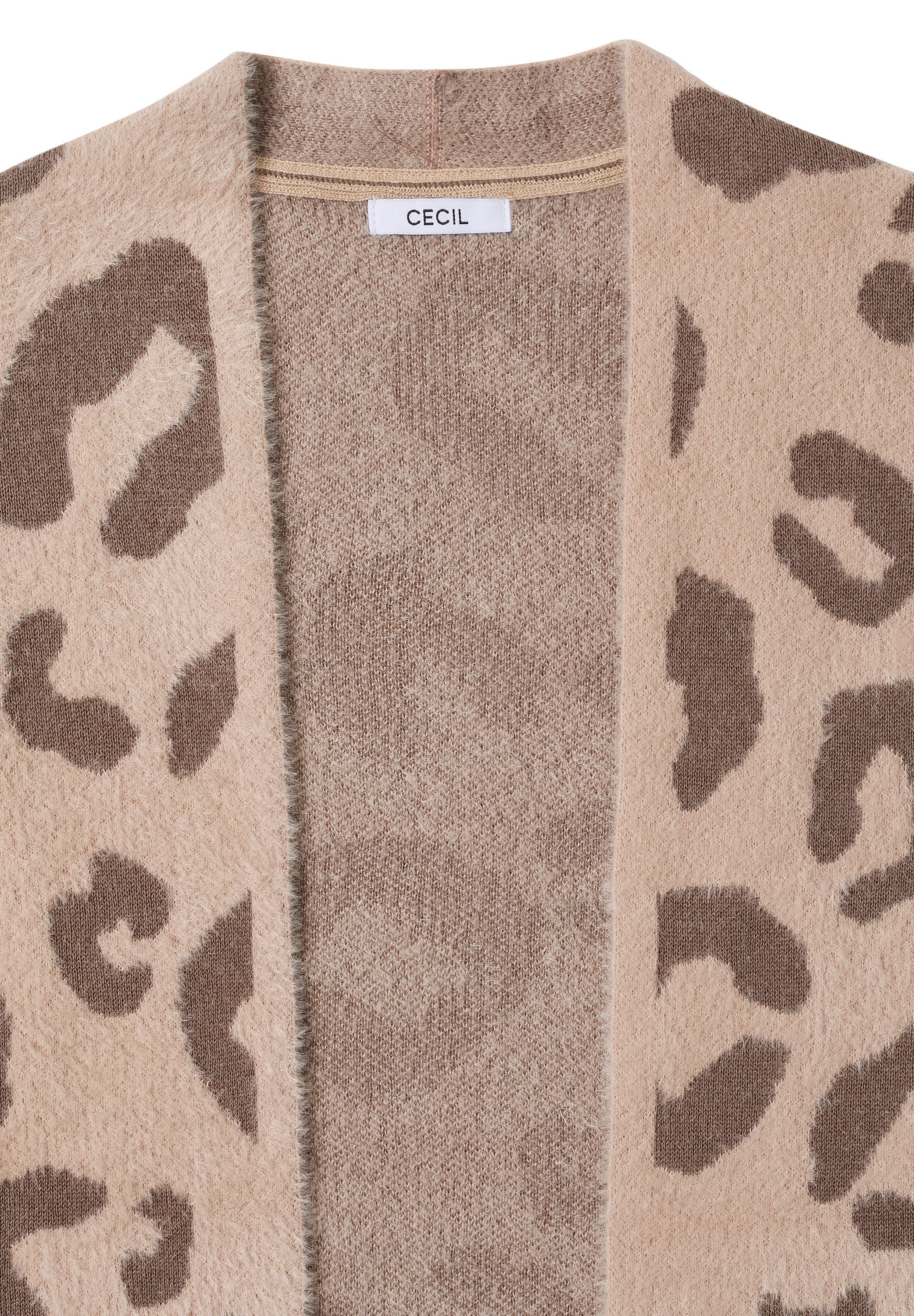 CECIL Cardigan mit Leomuster