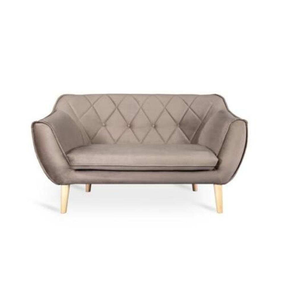 JVmoebel 2-Sitzer, Braun Sofa 2 Sitzer Elegantes Modern Luxus Design Möbel