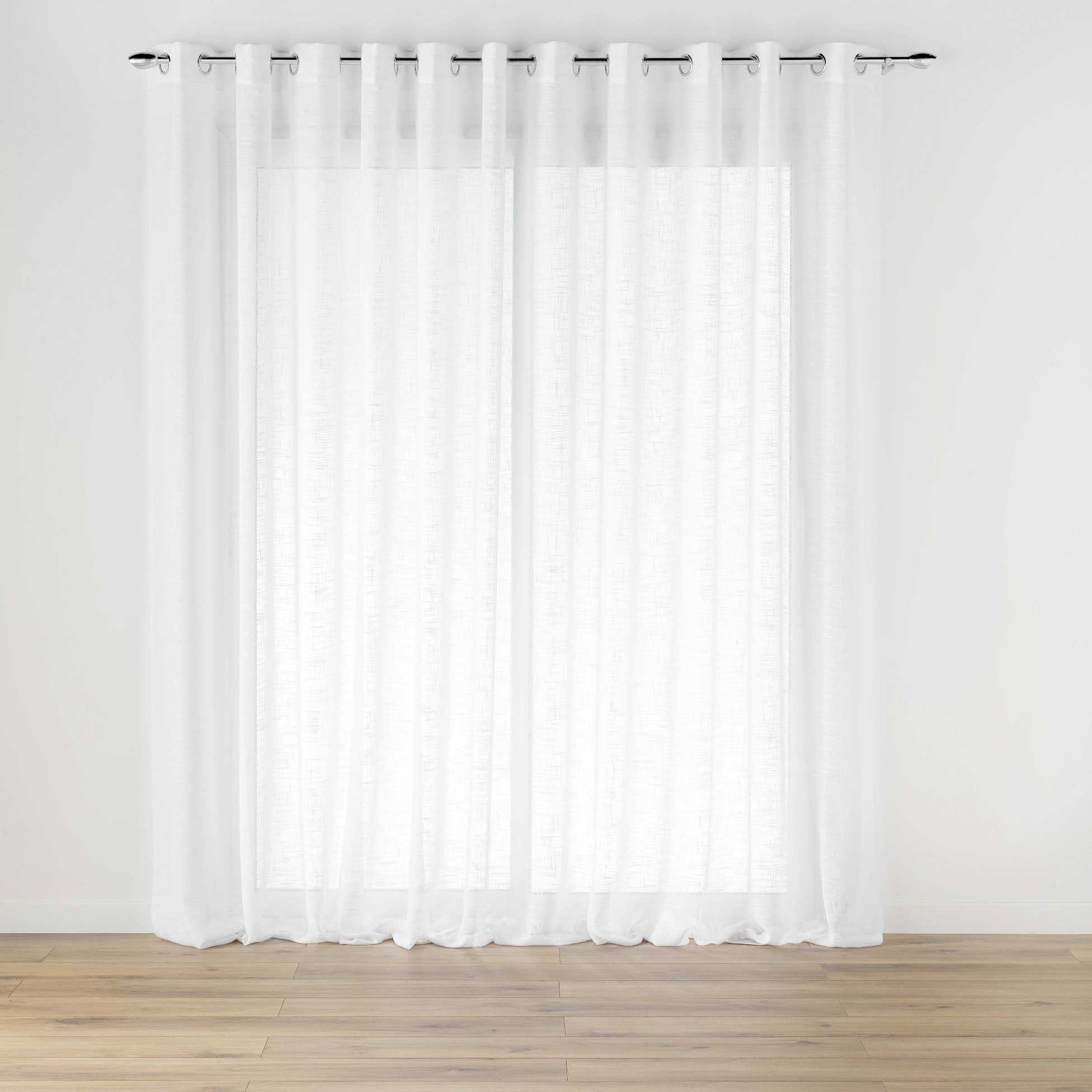 Douceur d'intérieur Gardine Breite Gardine mit Ösen, Leinenoptik, HALTONA, 400 x 240 cm, modern