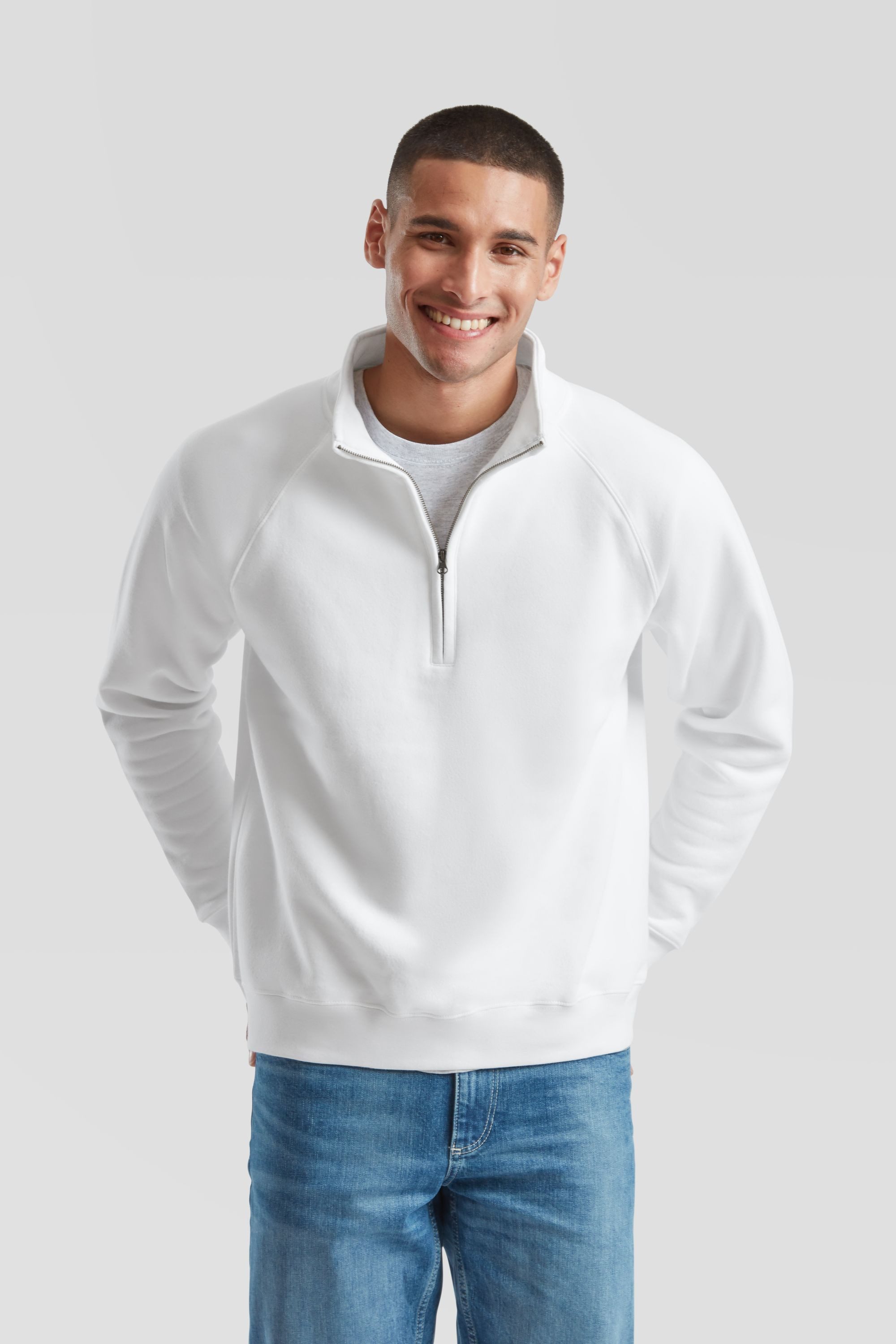 Fruit of the Loom Sweatshirt Fruit of the Loom Premium Zip Neck Sweat – Bild 3 von 5