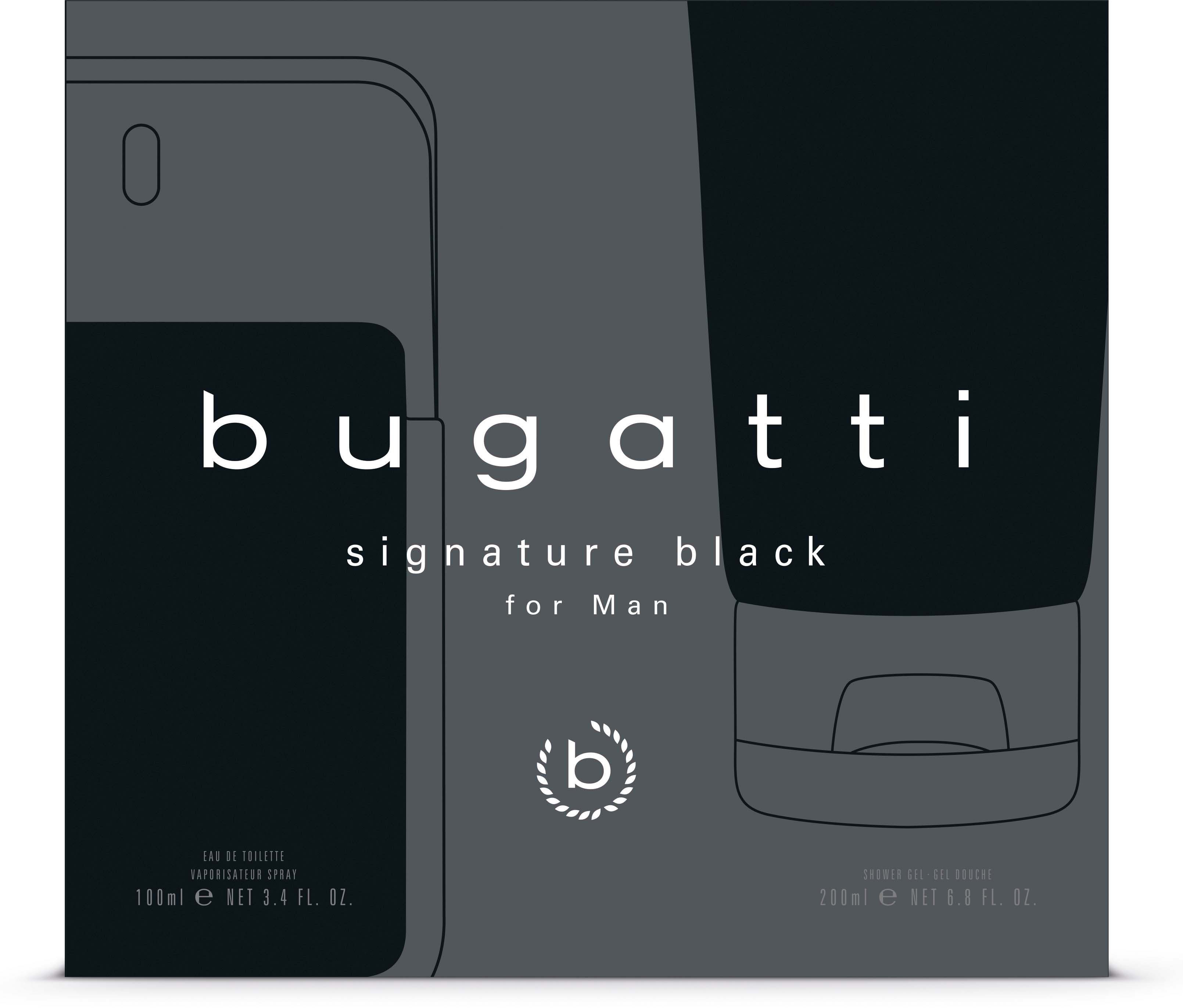 bugatti Duft-Set Signature man, 2-tlg., Orientalischer Herrenduft mit Bergamotte, Salbei und Tonka Bohnen.