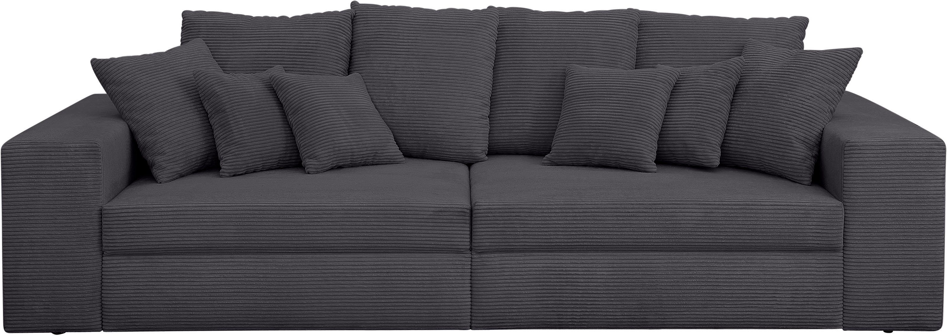 Mr. Couch Big-Sofa »Corona«, wahlweise mit Kaltschaum (140kg  Belastung/Sitz) und Bettfunktion, Cord-Bezug online kaufen | OTTO