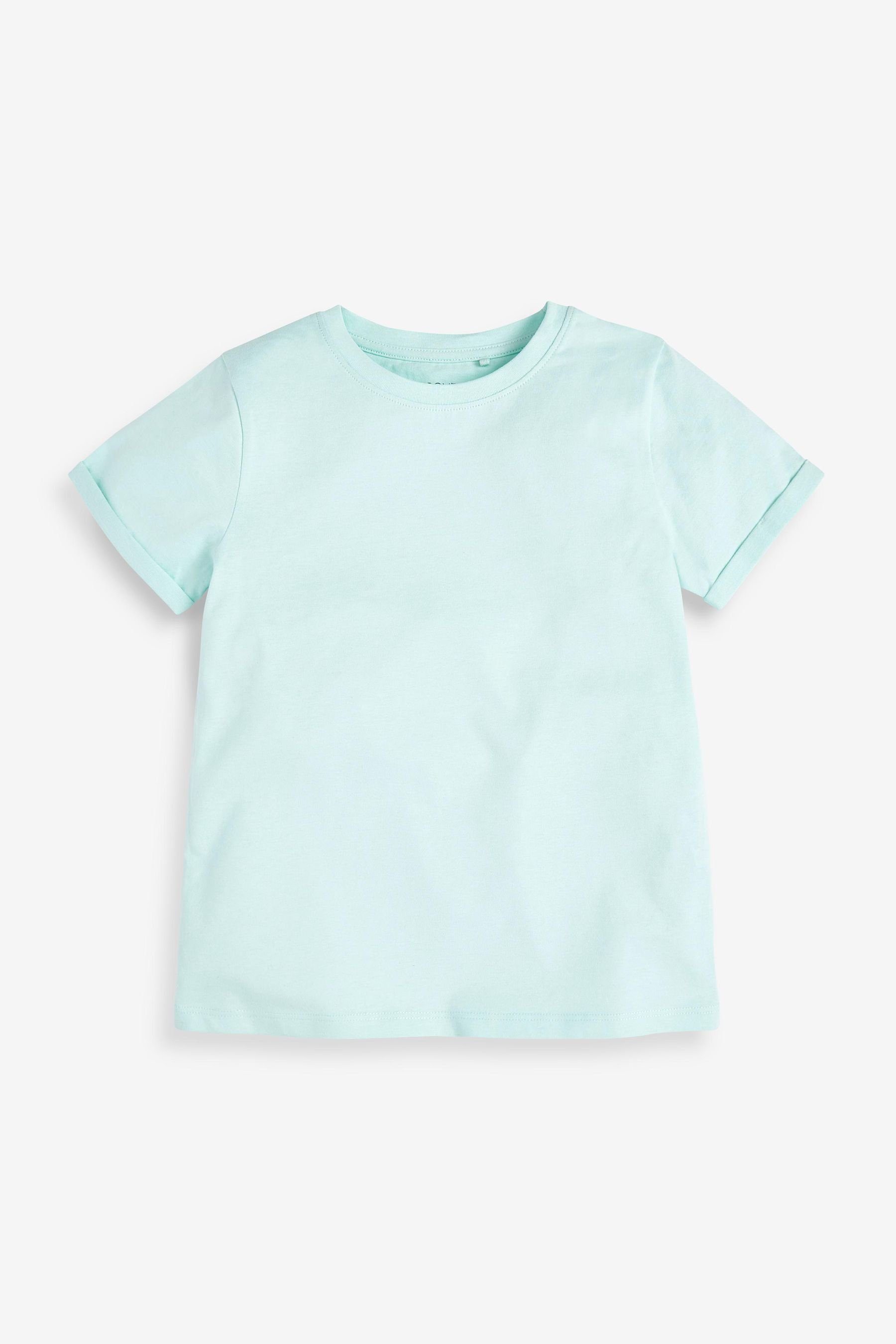 in (7-tlg) Einfarbige T-Shirt T-Shirts 7er-Pack Next Pastelltönen,