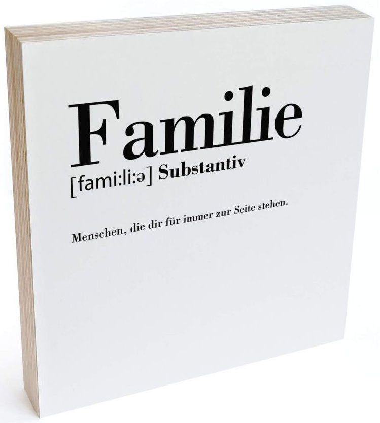 Wall-Art Holzbild »Tischdeko Familie Holzdeko«, (1 Stück) online kaufen