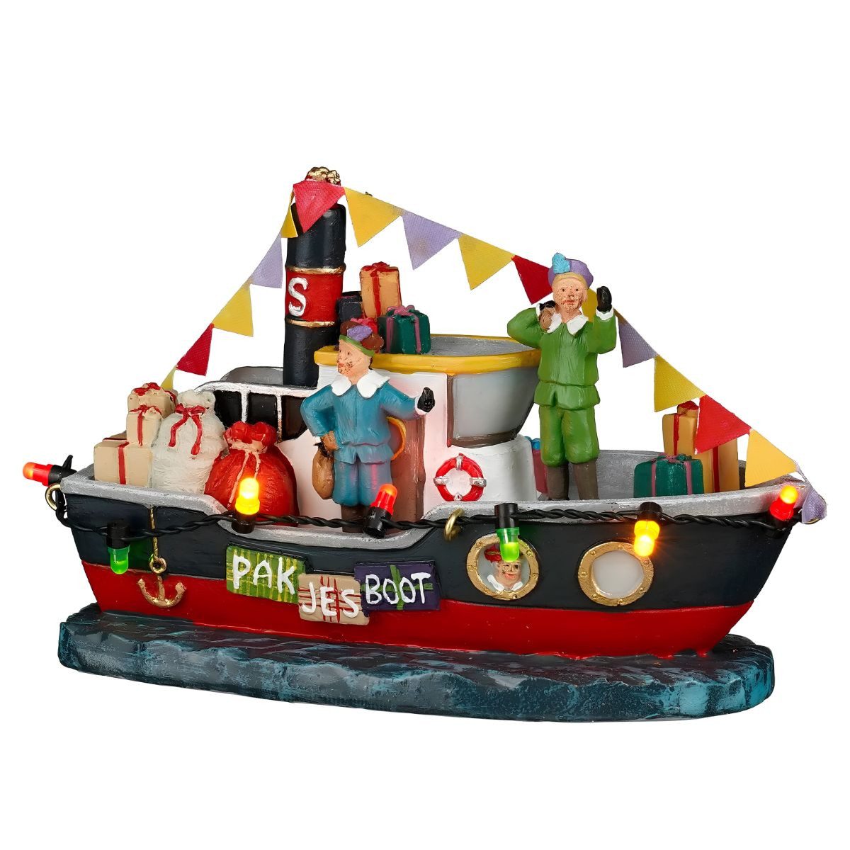 LuVille Weihnachtsdorf Luville Pakjesboot Small mit LED-Beleuchtung