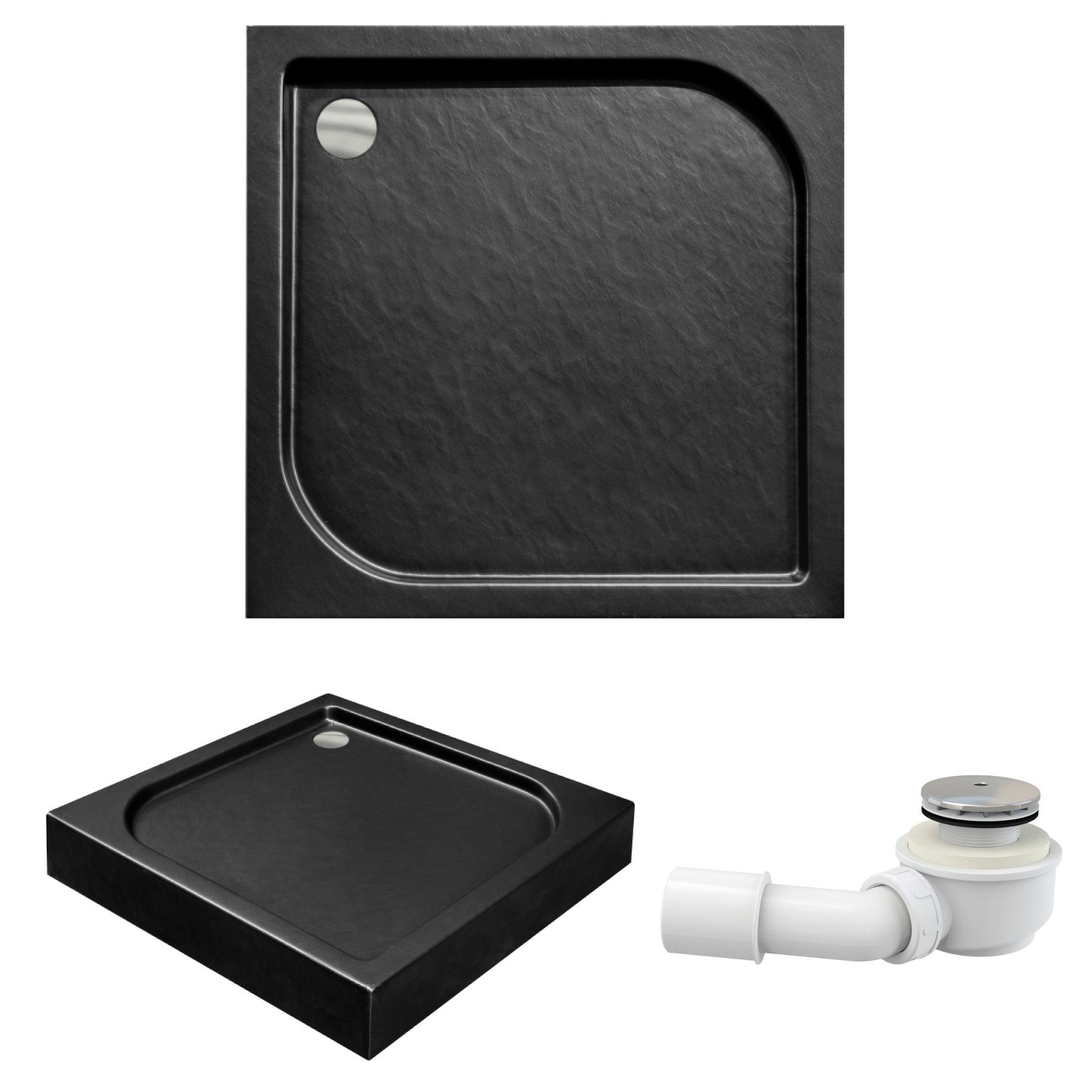 KOLMAN Duschwanne OSKAR Duschwanne Viereck 90x90 mit Ablaufgarnitur und Füß günstig online kaufen