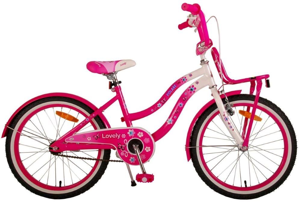 Volare Kinderfahrrad 20 ZOLL Kinder Mädchen Fahrrad Mädchenfahrrad Bike Rad  LOVELY 2090, Rücktritt, Frontträger