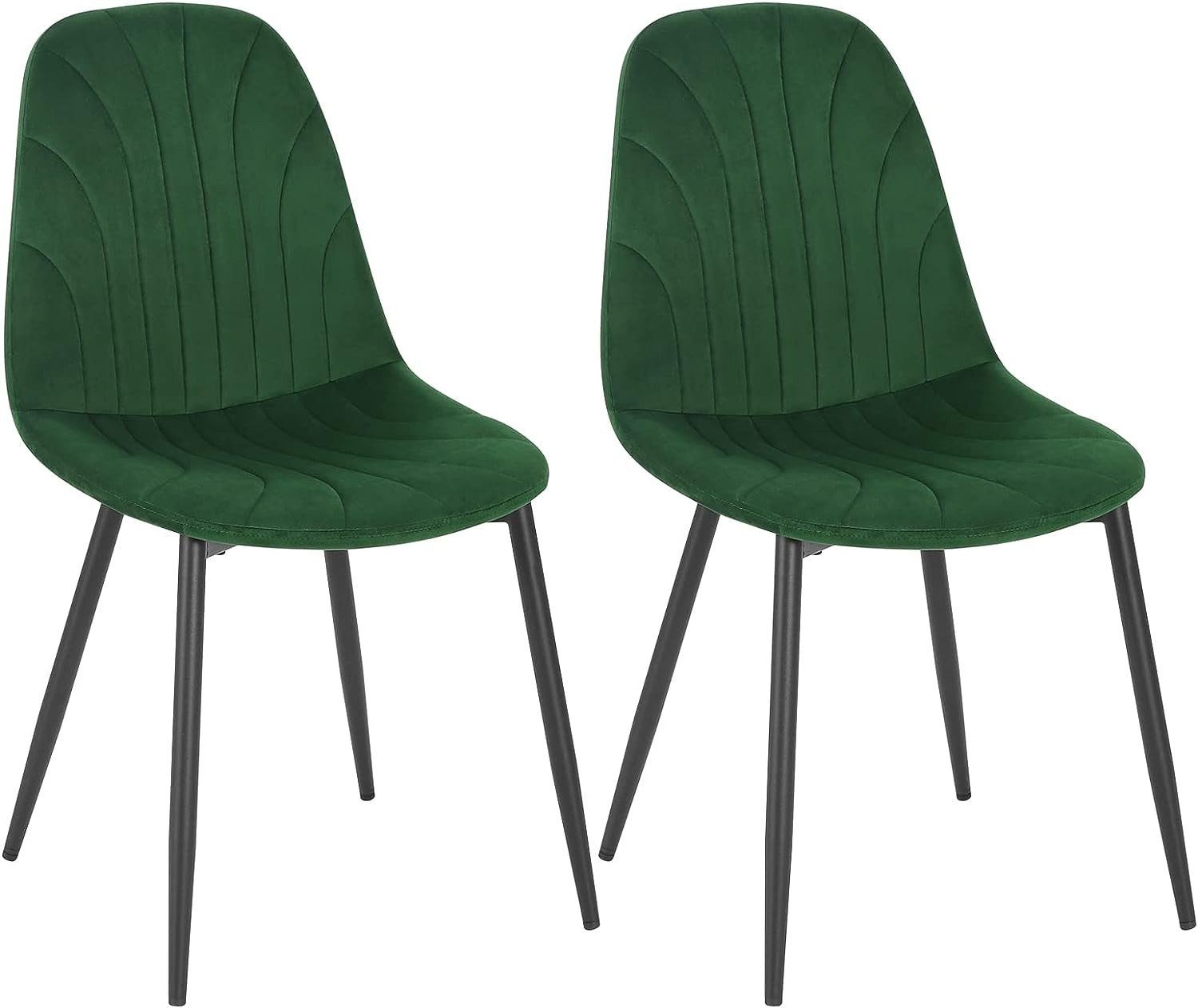 EUGAD Esszimmerstuhl (Set, 2 St), ergonomischer Polsterstuhl mit Samtbezug günstig online kaufen