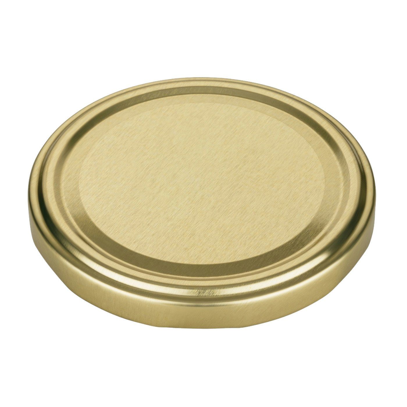 gouveo Einmachglas Vorratsgläser 580 ml Klassik mit Schraub-Deckel - Große Einmachgläser, (24-tlg), goldfarben – Bild 4 von 4
