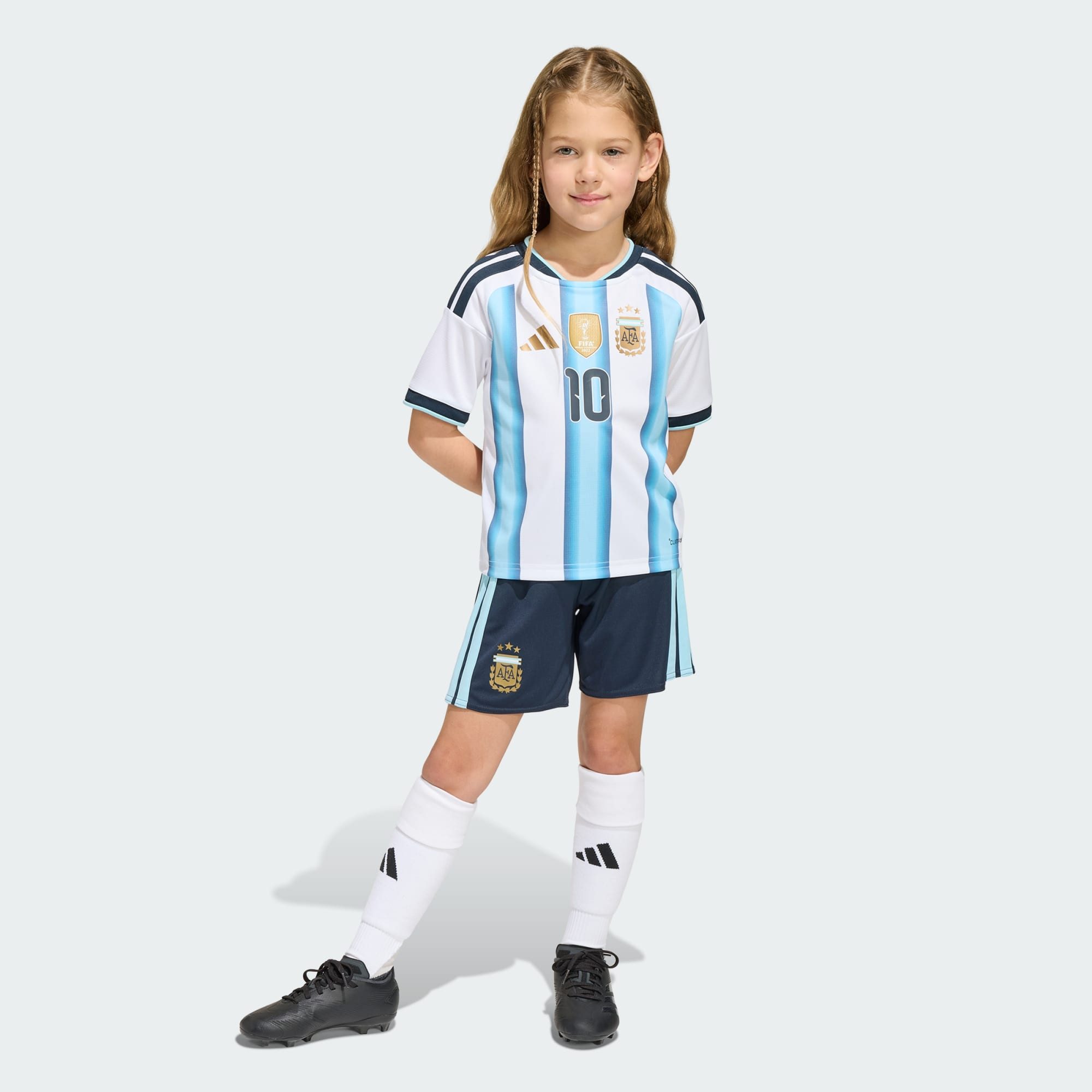 adidas Performance Fußballtrikot ARGENTINIEN 26 MESSI HEIM-SET KINDER (1-tlg)