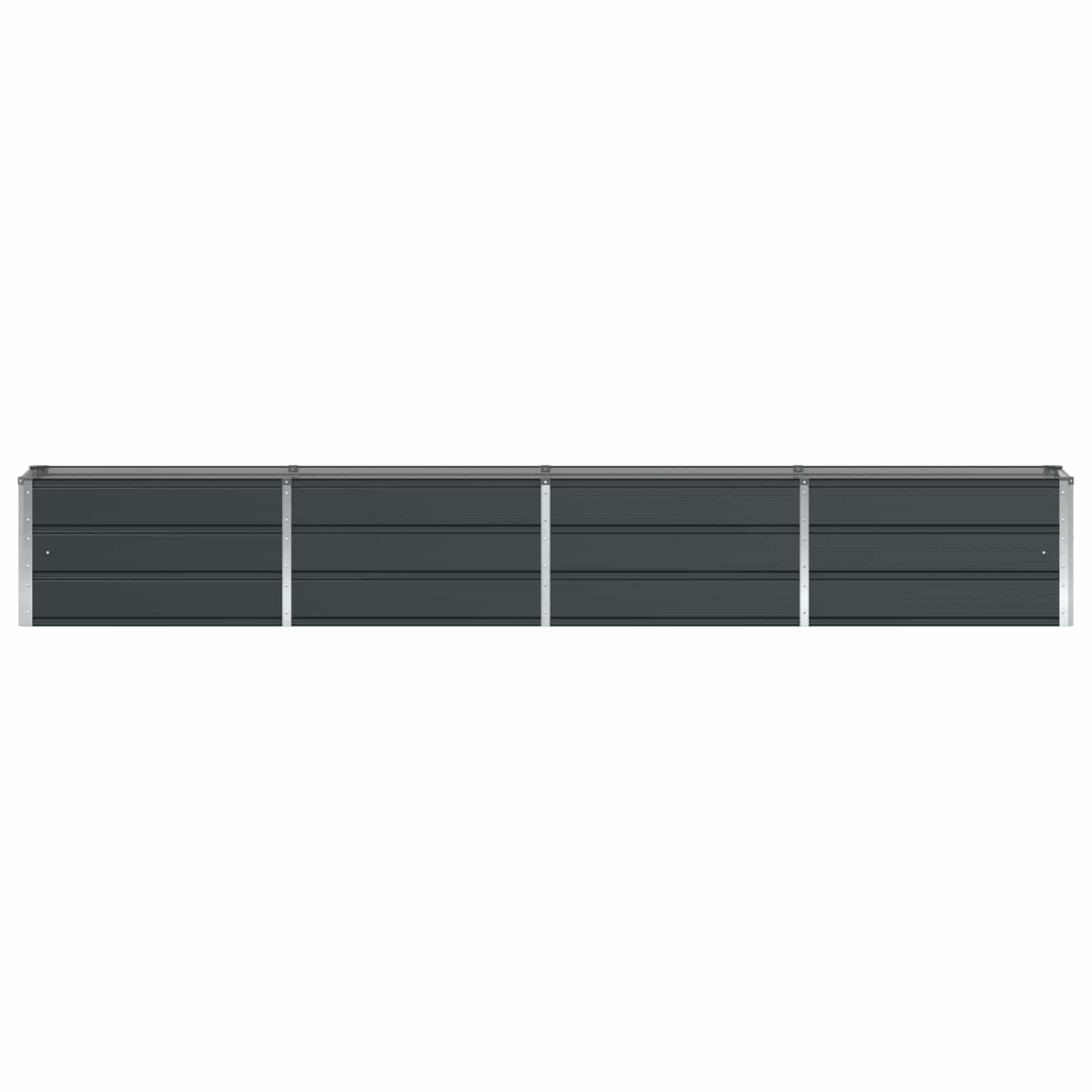 vidaXL Blumentopf Pflanzkübel Anthrazit 320 x 40 x 45 cm Stahl (1 St) – Bild 4 von 5
