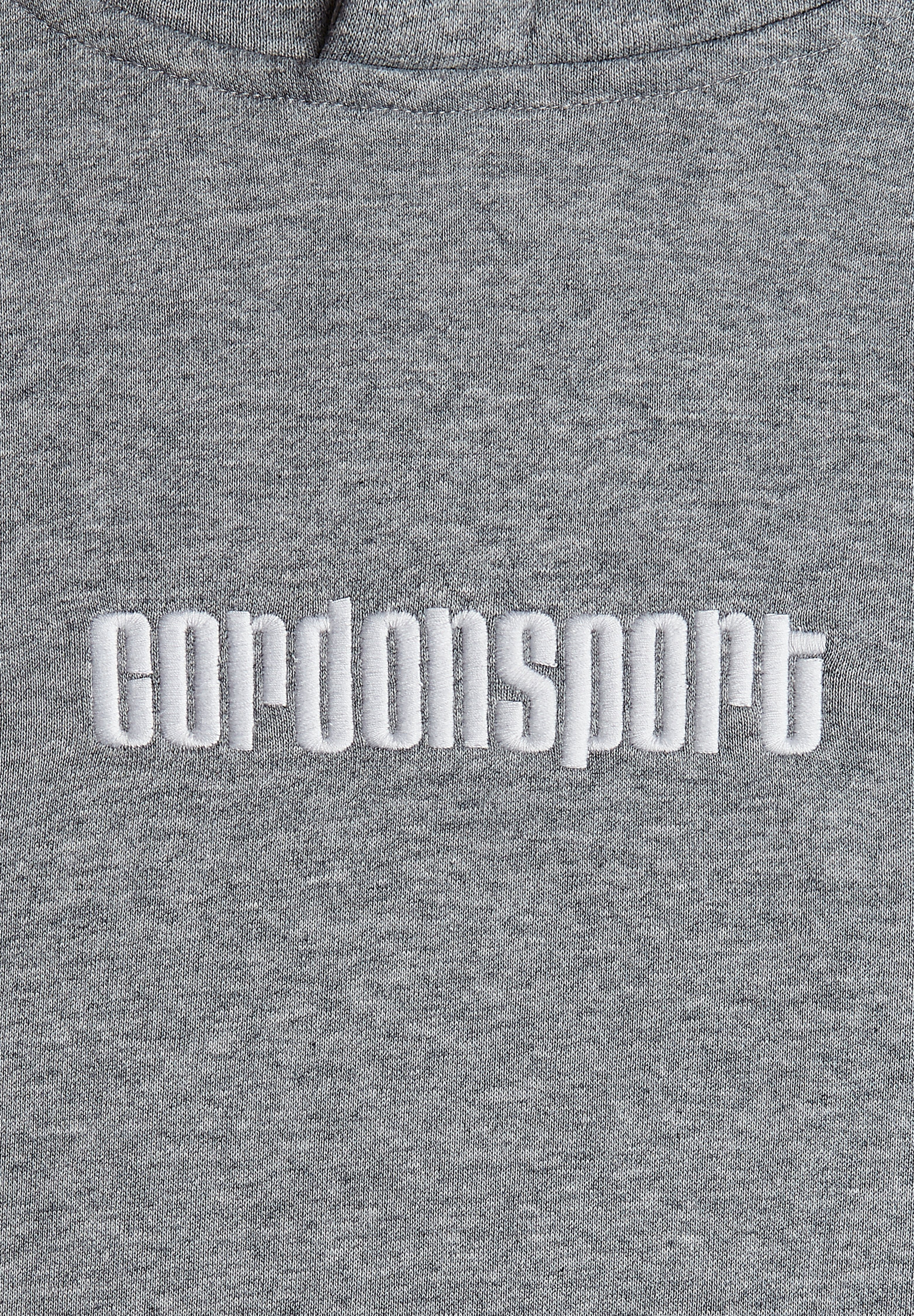 Cordon Karl 15 melange 040 Hoodie Sport Kapuzensweatshirt grey