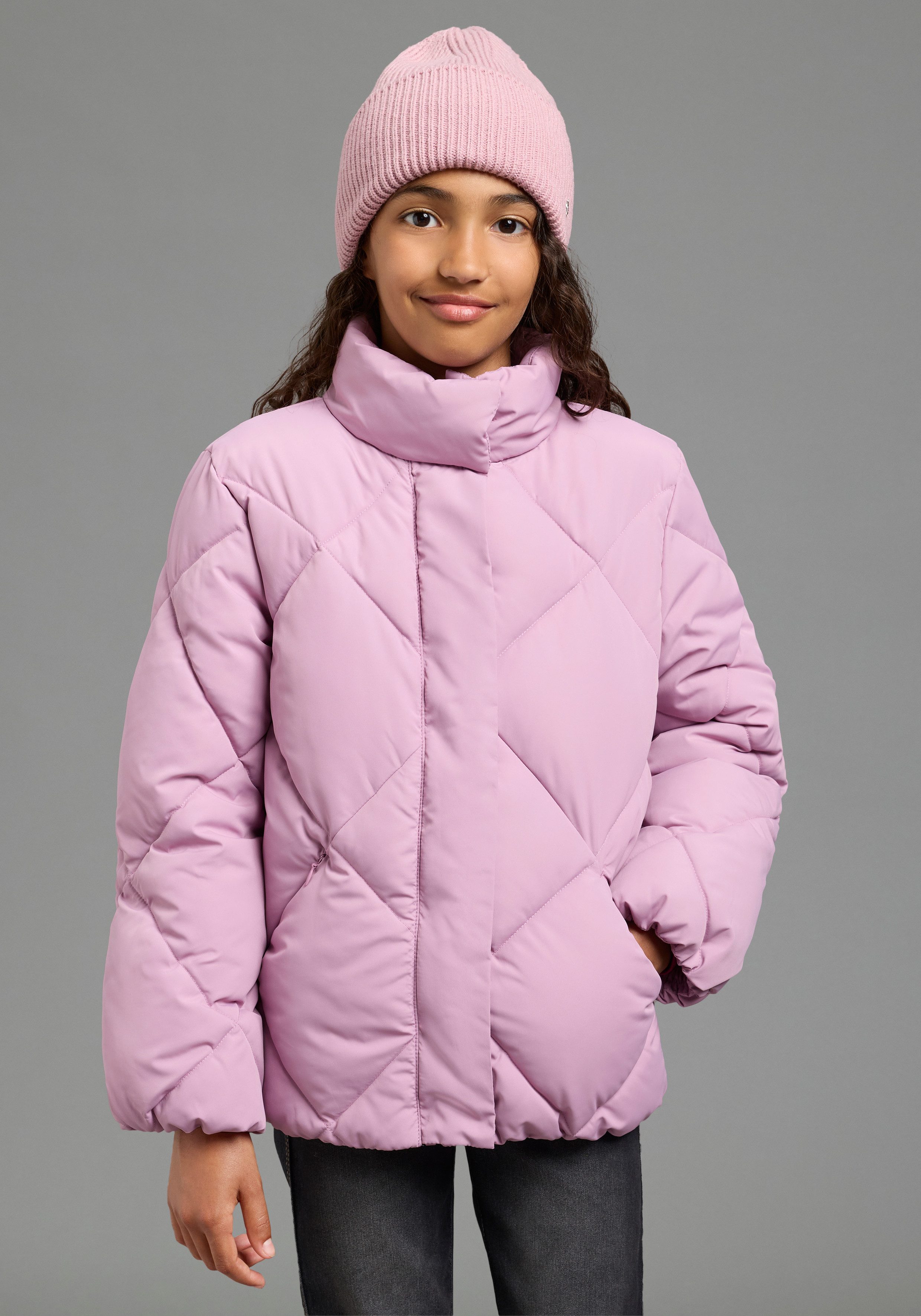 H.I.S Outdoorjacke Winter-Steppjacke mit Herzreflektor von H.I.S Warme Jacke mit modischer Steppung, mit reflektierenden Details