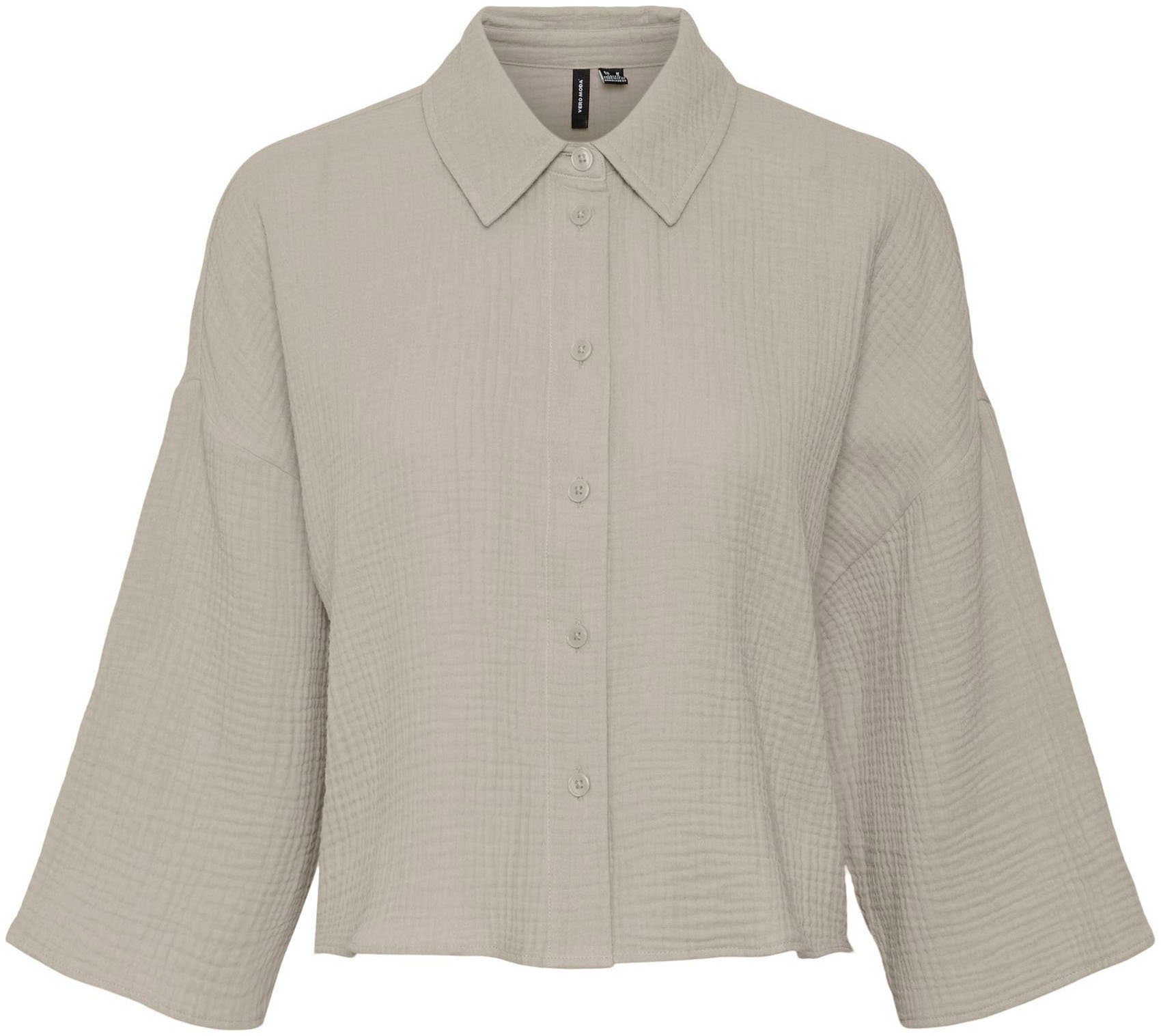 Hemdbluse VMNATALI CROP SHIRT WVN NOOS