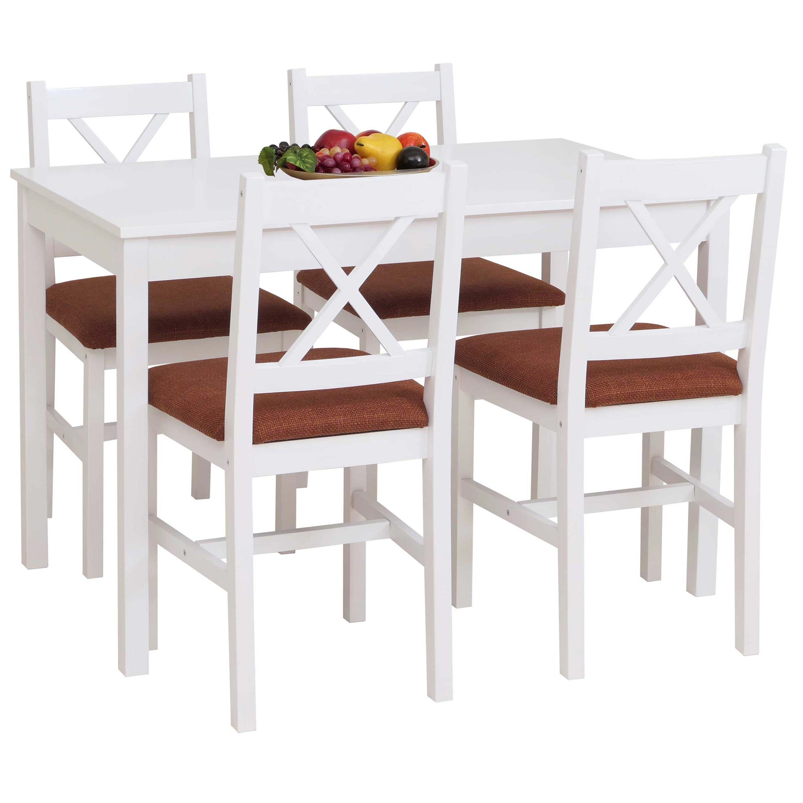 MCW Sitzgruppe MCW-F77-SMP, (5-tlg), Stabiler Tisch mit pflegeleichter Oberfläche