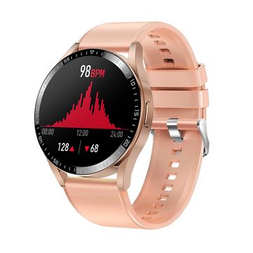 Denver SWC-372 Smartwatch (3,3 cm/1,3 Zoll, Proprietär), Herzfrequenzmessung, Blutdruck, Multisport, IP54