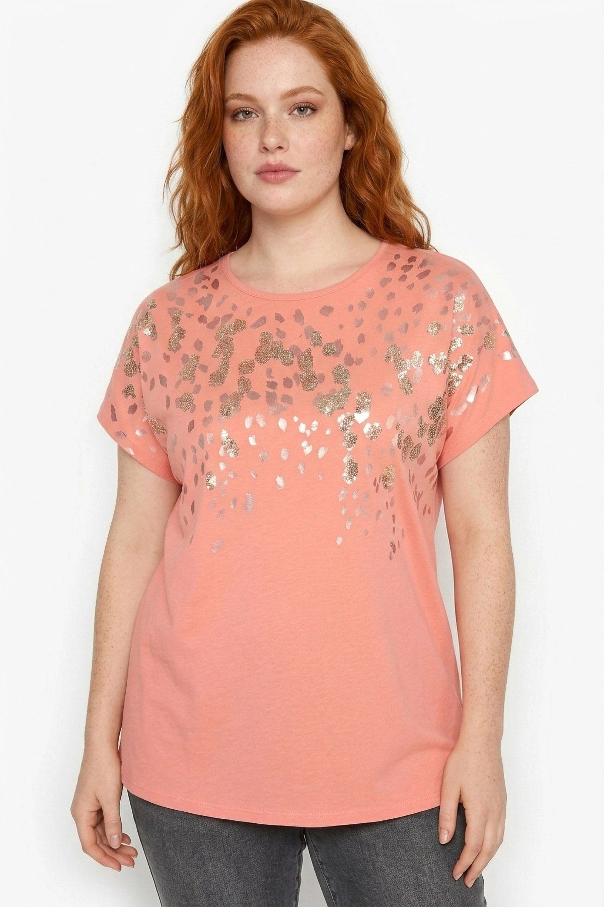 Shape of You T-Shirt Leopardenmuster T-Shirt
