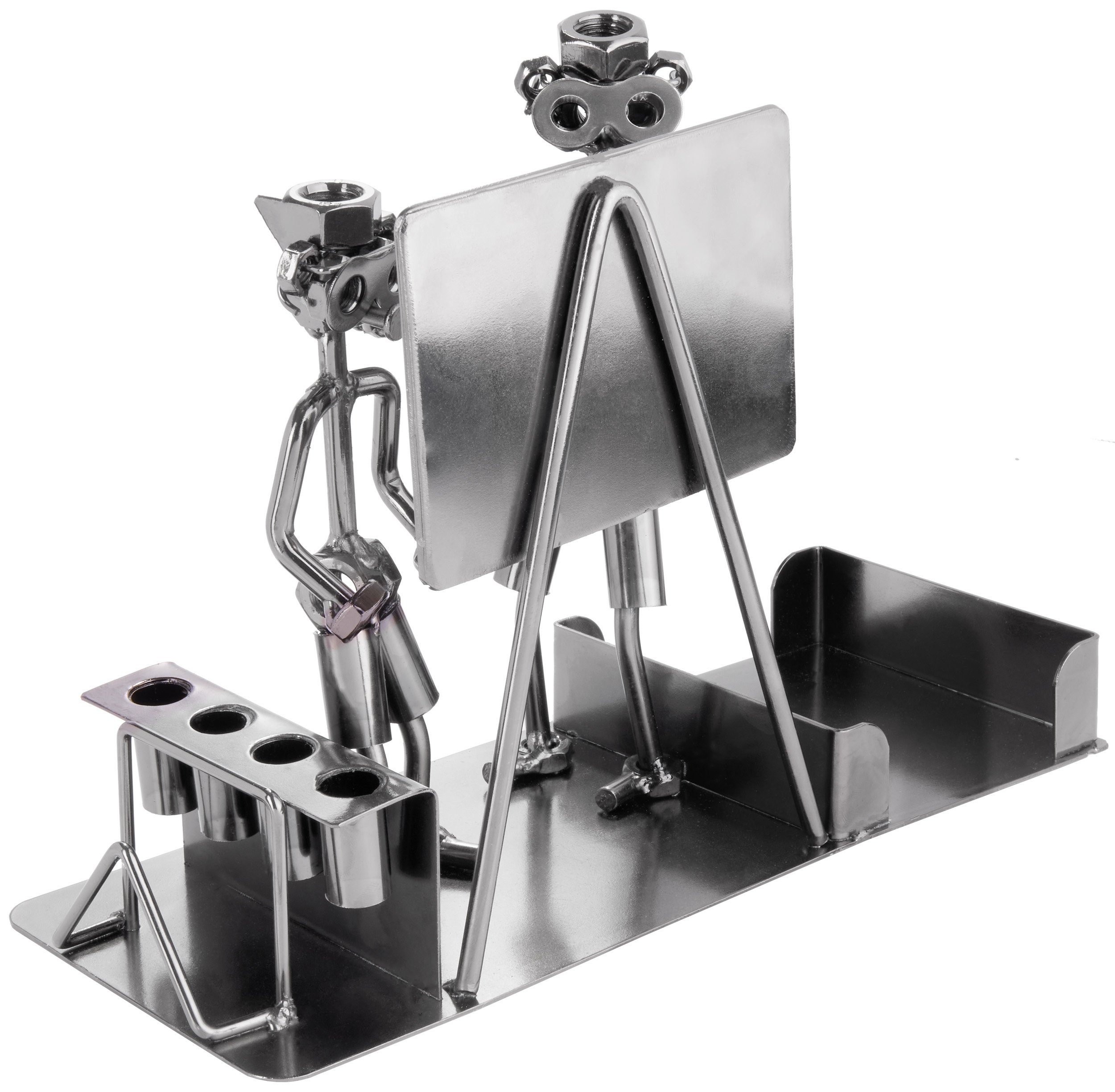 Dekofigur Metallskulptur Schraubenmännchen Lehrer