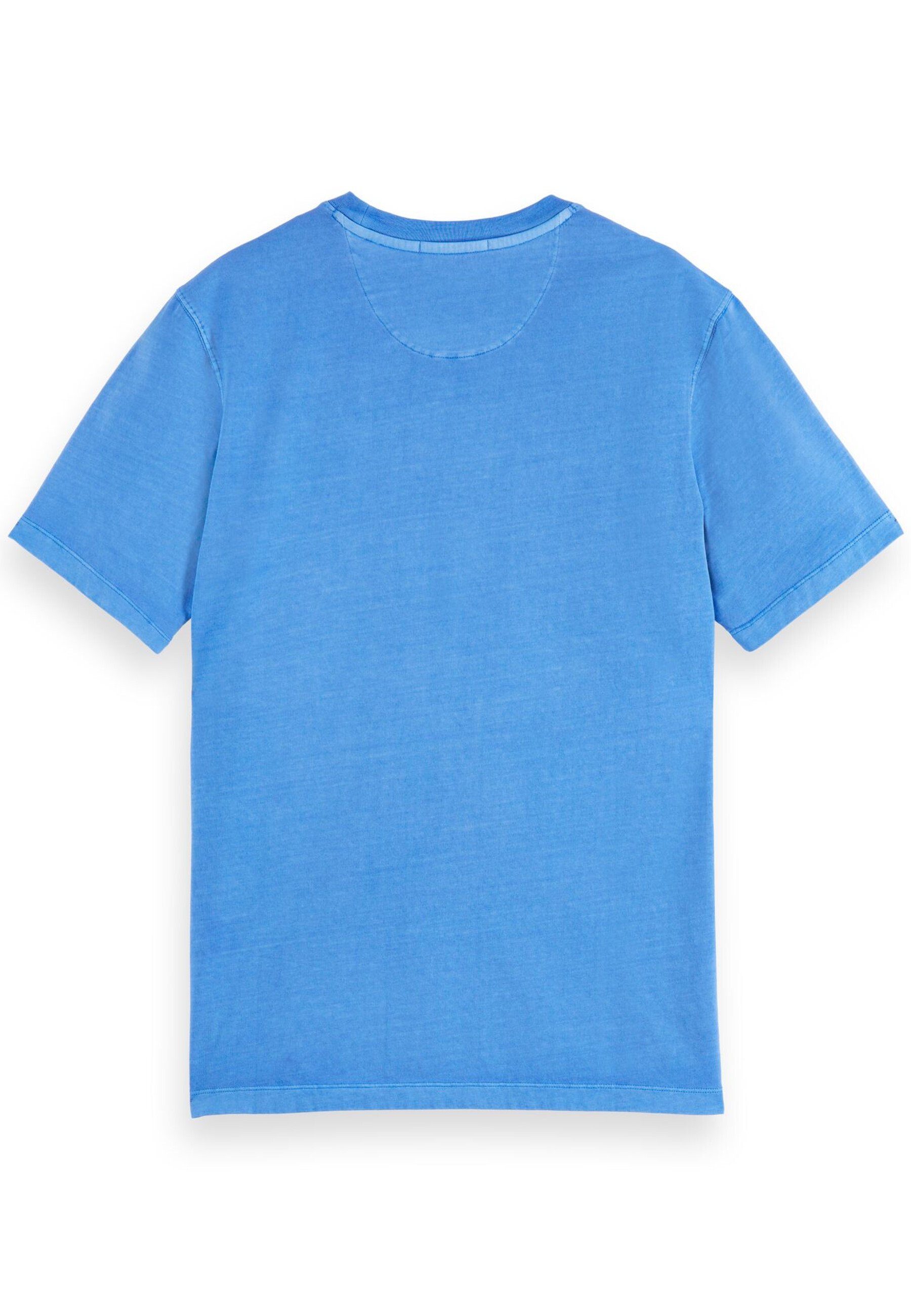 Soda & Shirt mit (1-tlg) und Scotch T-Shirt Kurzarmshirt Blau Rundhalsausschnitt