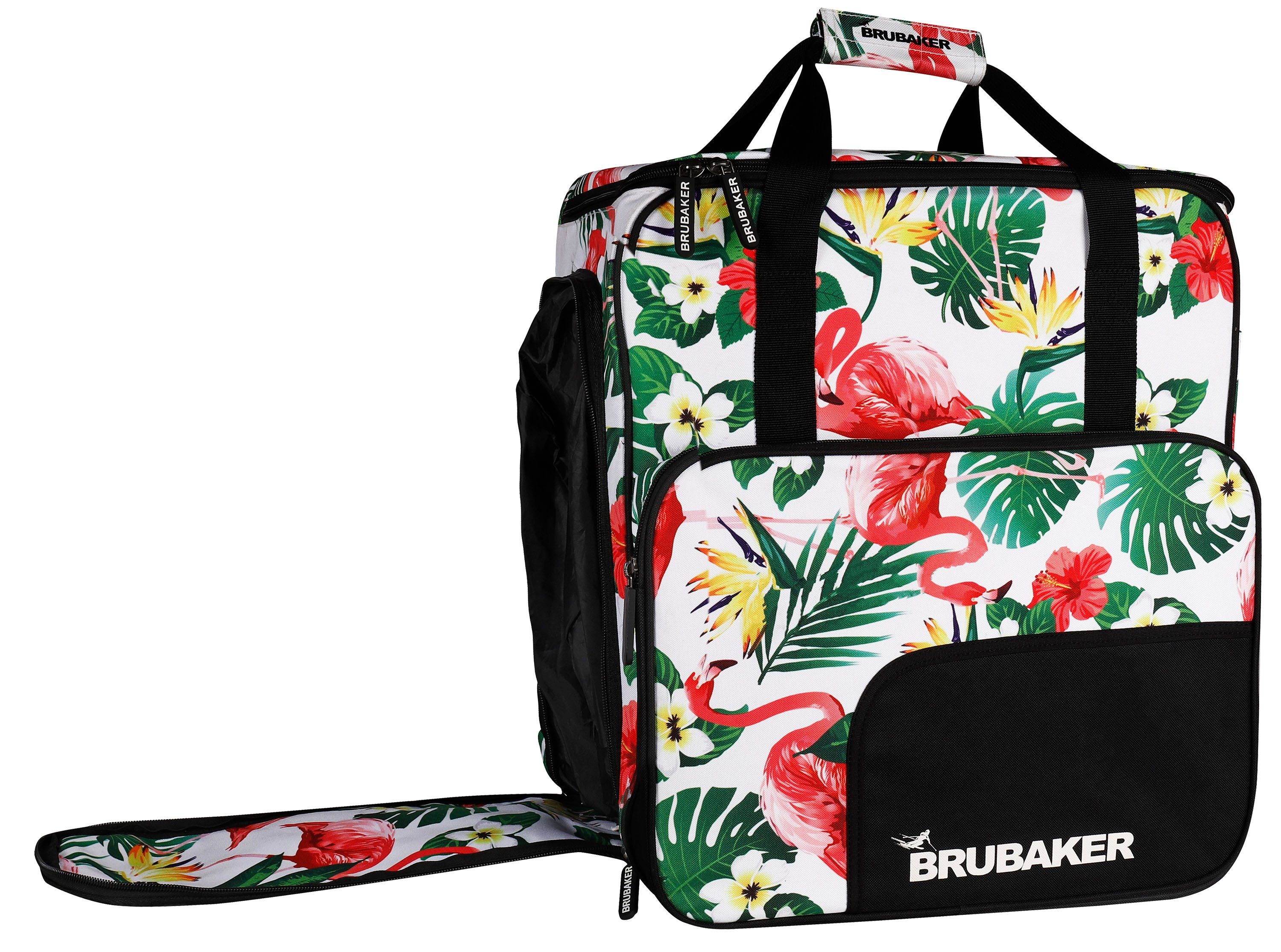 BRUBAKER Sporttasche Skischuhtasche, Skitasche für Skistiefel (1-tlg., reißfest und nässeabweisend), Komfort Stiefeltasche mit Rucksackfunktion für Skischuhe