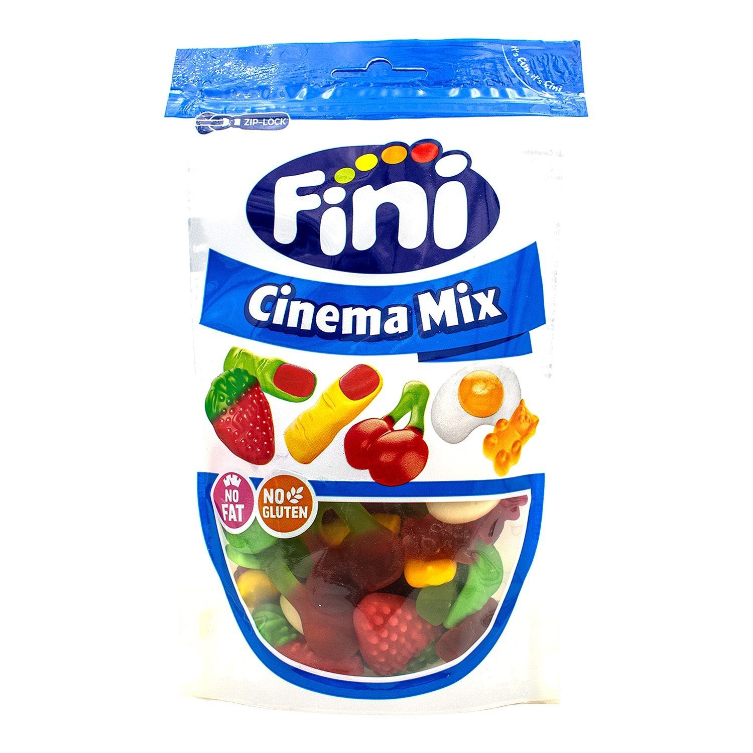 Fini Süßigkeit, 1 x 165 g, Fini Cinema Mix – Fruchtgummi-Mix glutenfrei & fettfrei