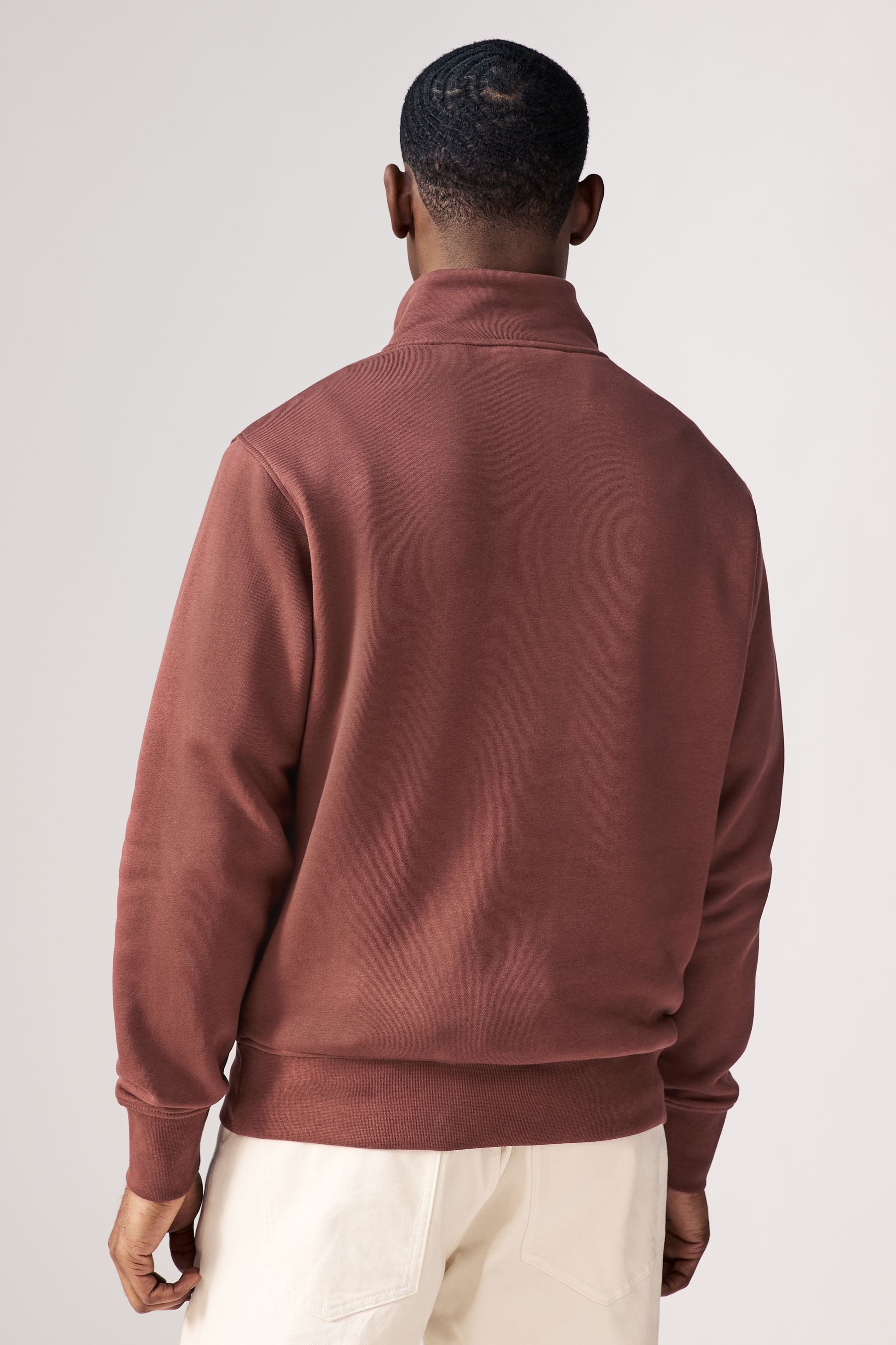 Next Sweater Jersey-Sweatshirt mit kurzem Reißverschlusskragen günstig online kaufen