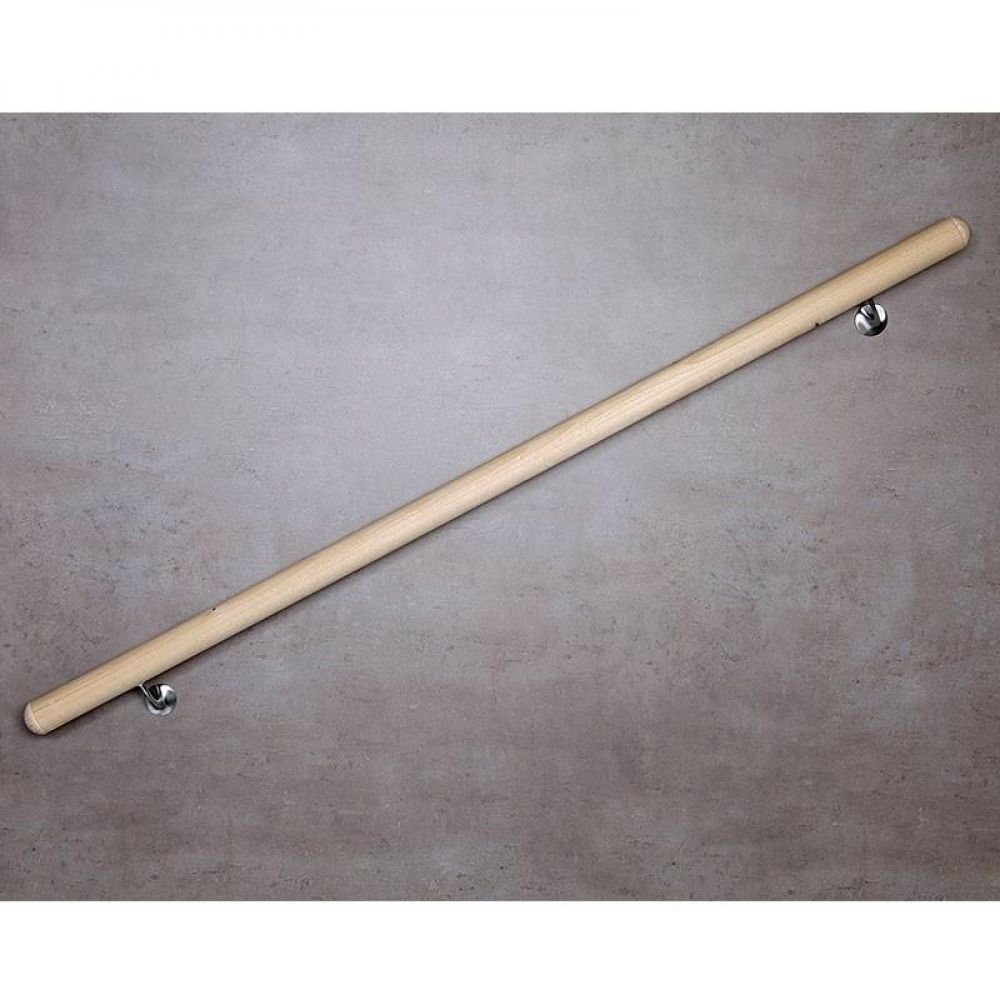 DIEDA Handlauf Dieda Handlauf-Komplettset Fichte 1500 x 52 mm, Konsolen V2A