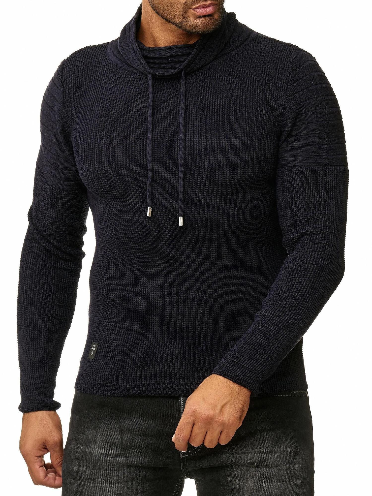 RedBridge Strickpullover Herren Strickpullover Rollkragen günstig online kaufen