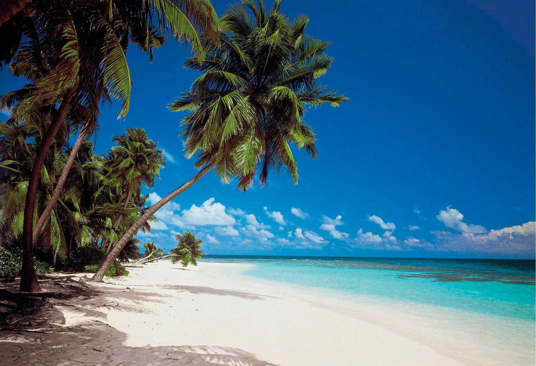 Komar Fototapete Maldives - Größe 368 x 254 cm, glatt, bedruckt, Wohnzimmer, Schlafzimmer