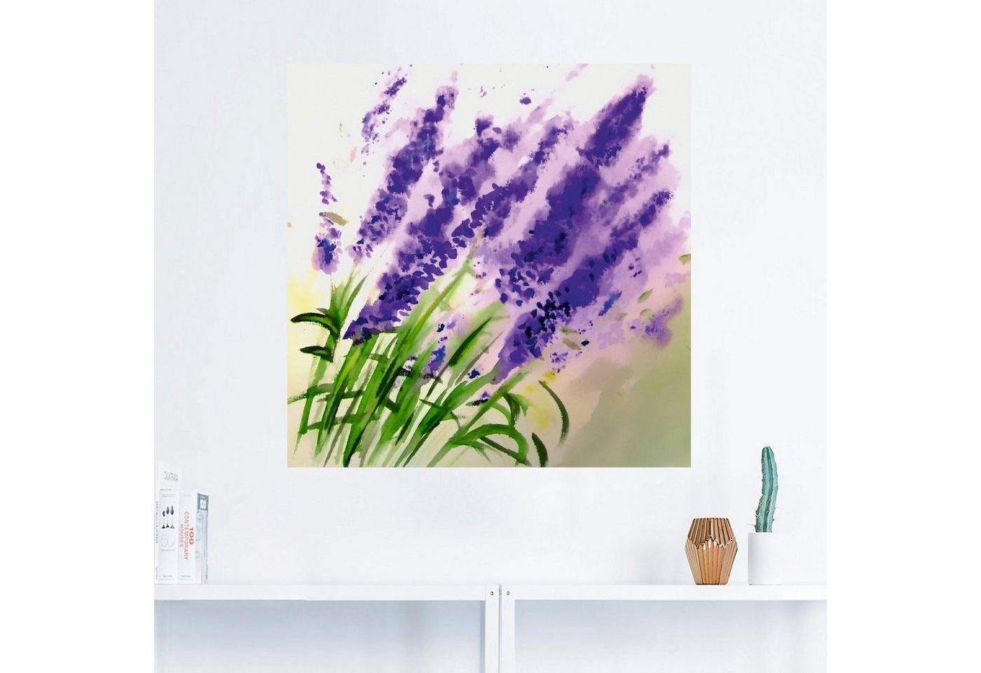 Artland Wandbild »Lavendel-aquarell«, Blumen (1 Stück), in vielen Größen & Produktarten -Leinwandbild, Poster, Wandaufkleber / Wandtattoo auch für Badezimmer geeignet-kaufen